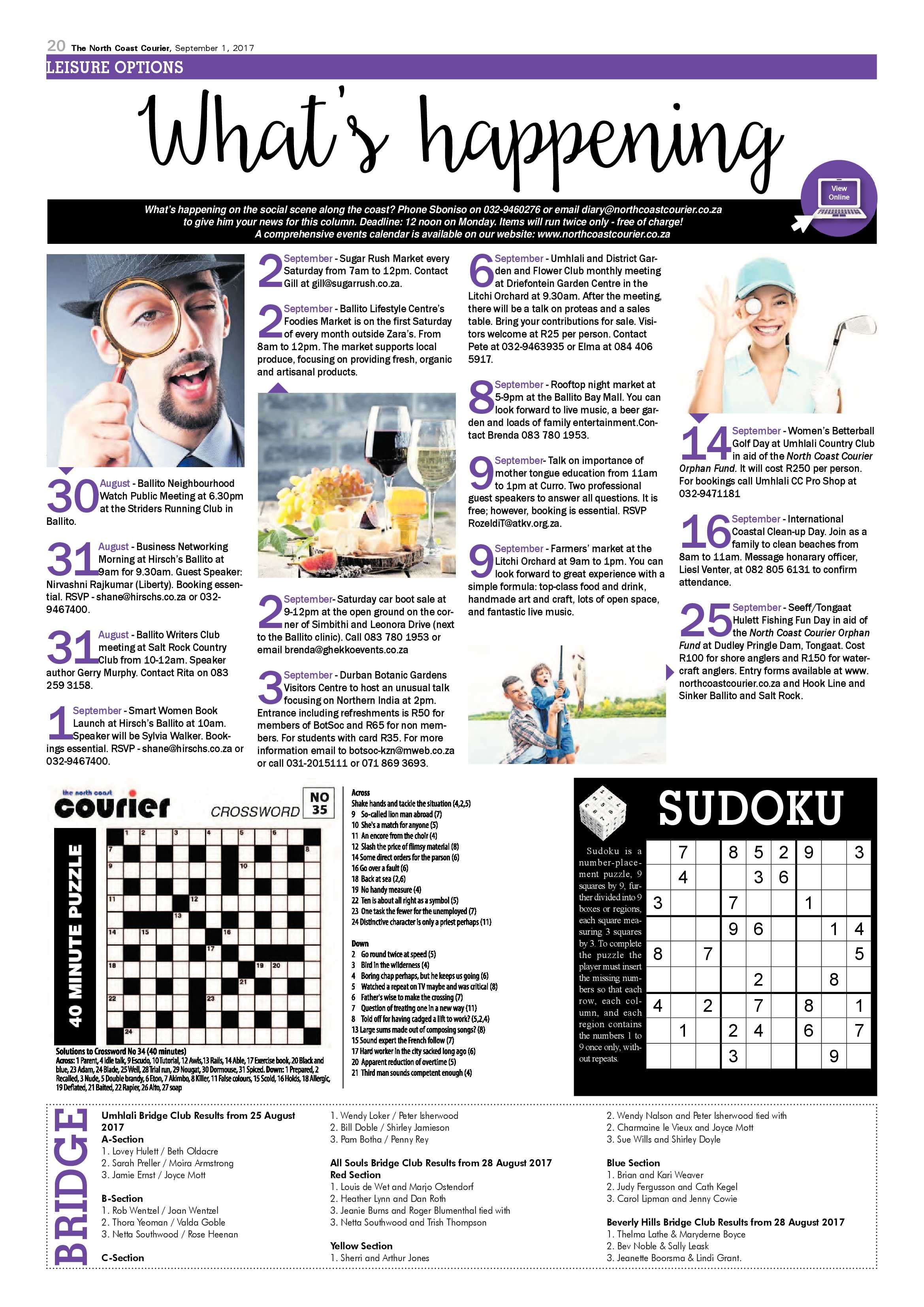 The North Coast Courier – 01 September 2017 page 20