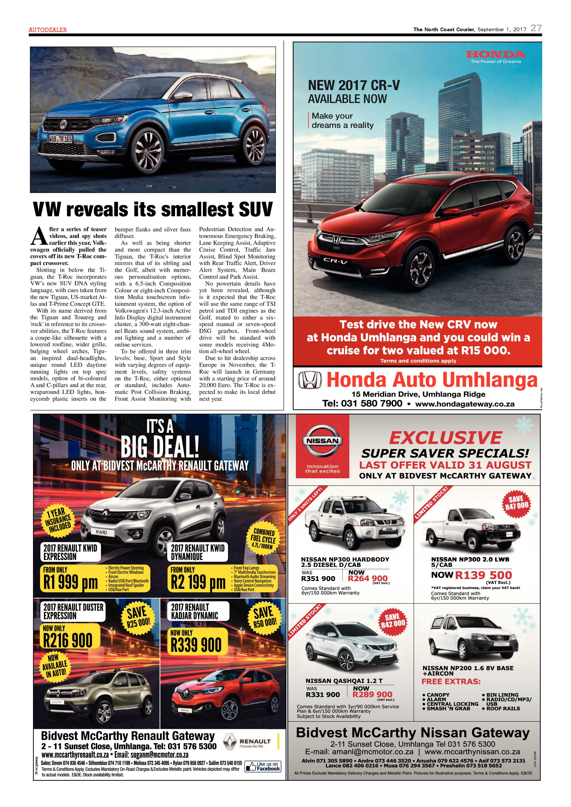 The North Coast Courier – 01 September 2017 page 27