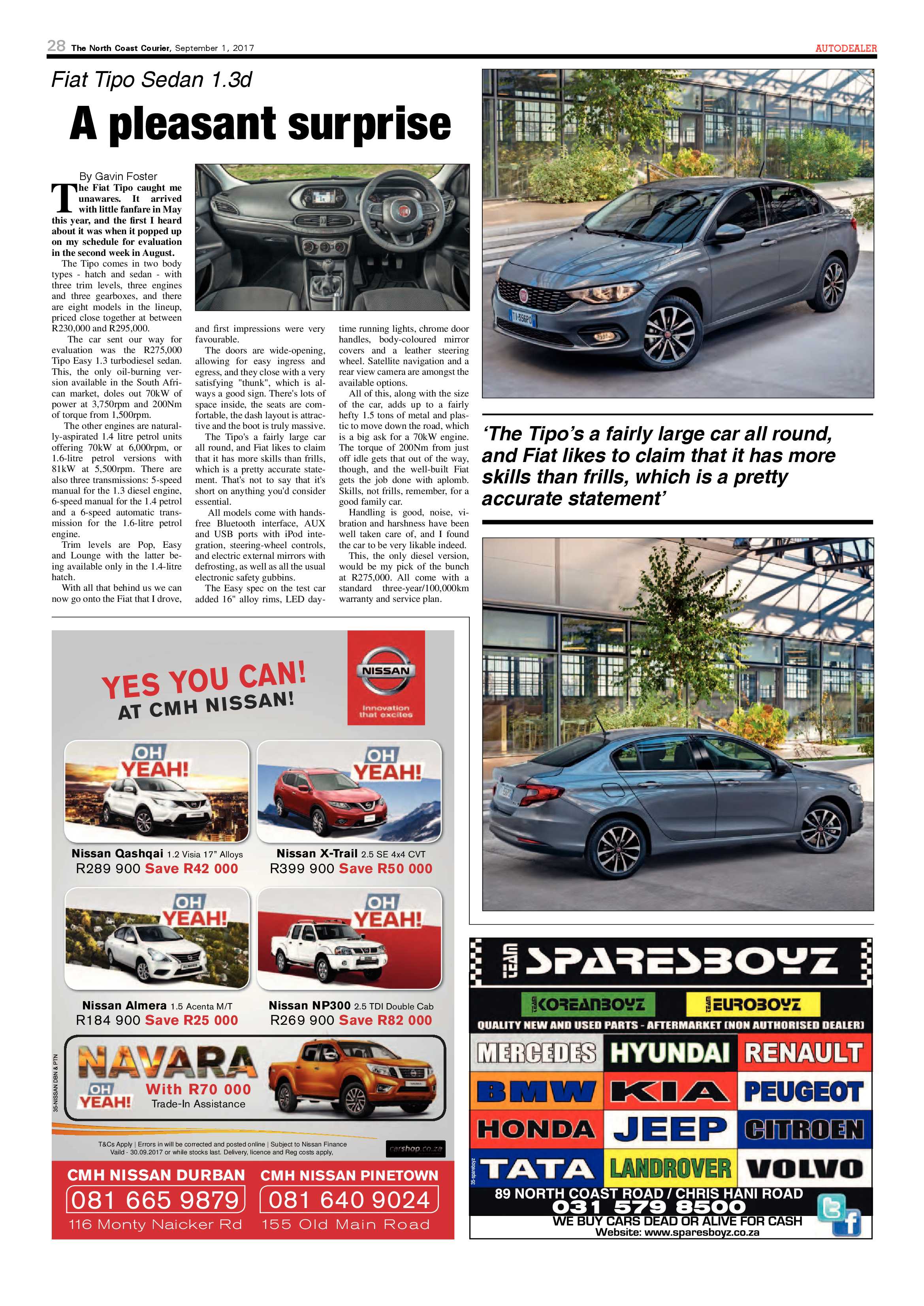 The North Coast Courier – 01 September 2017 page 28