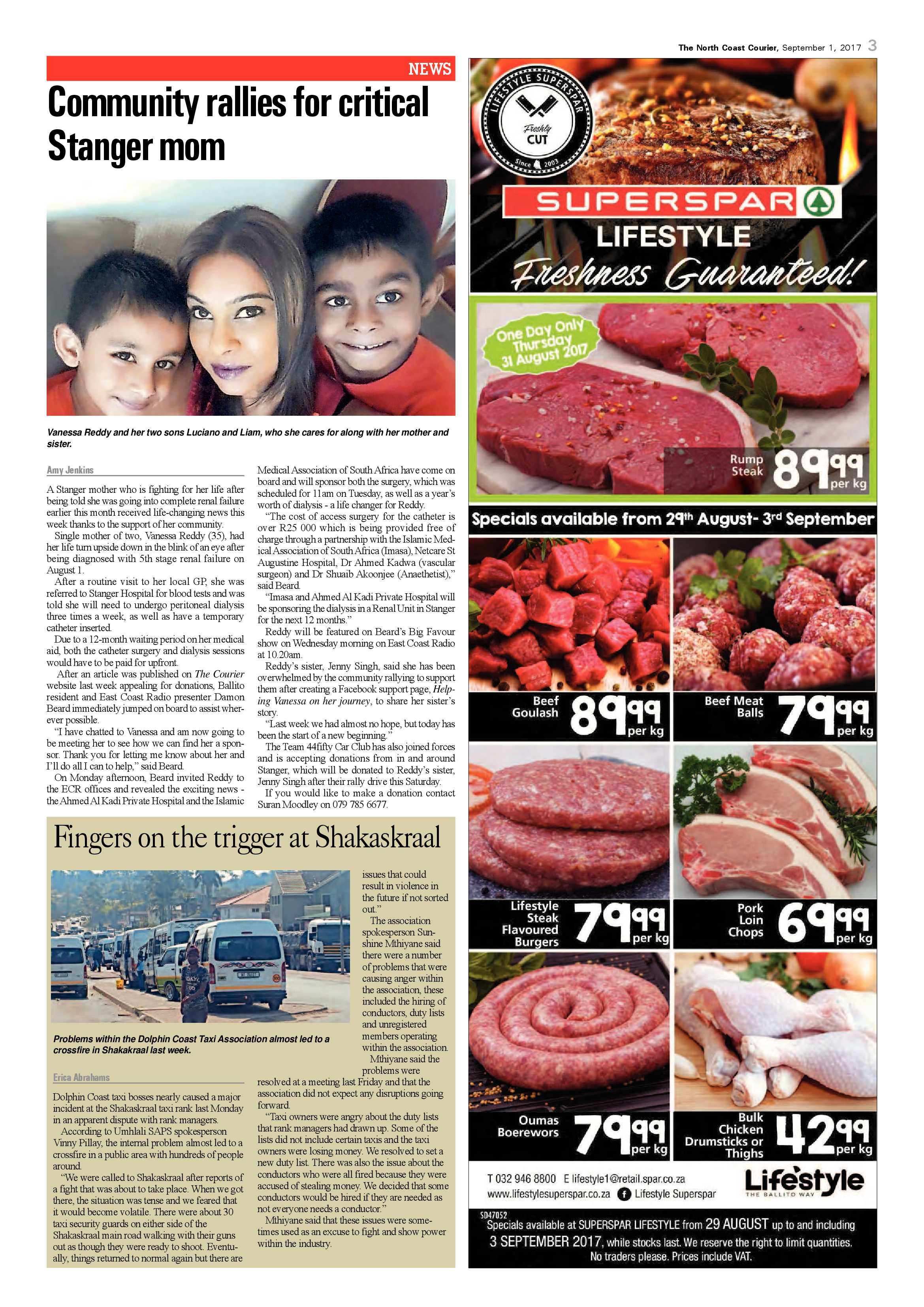 The North Coast Courier – 01 September 2017 page 3