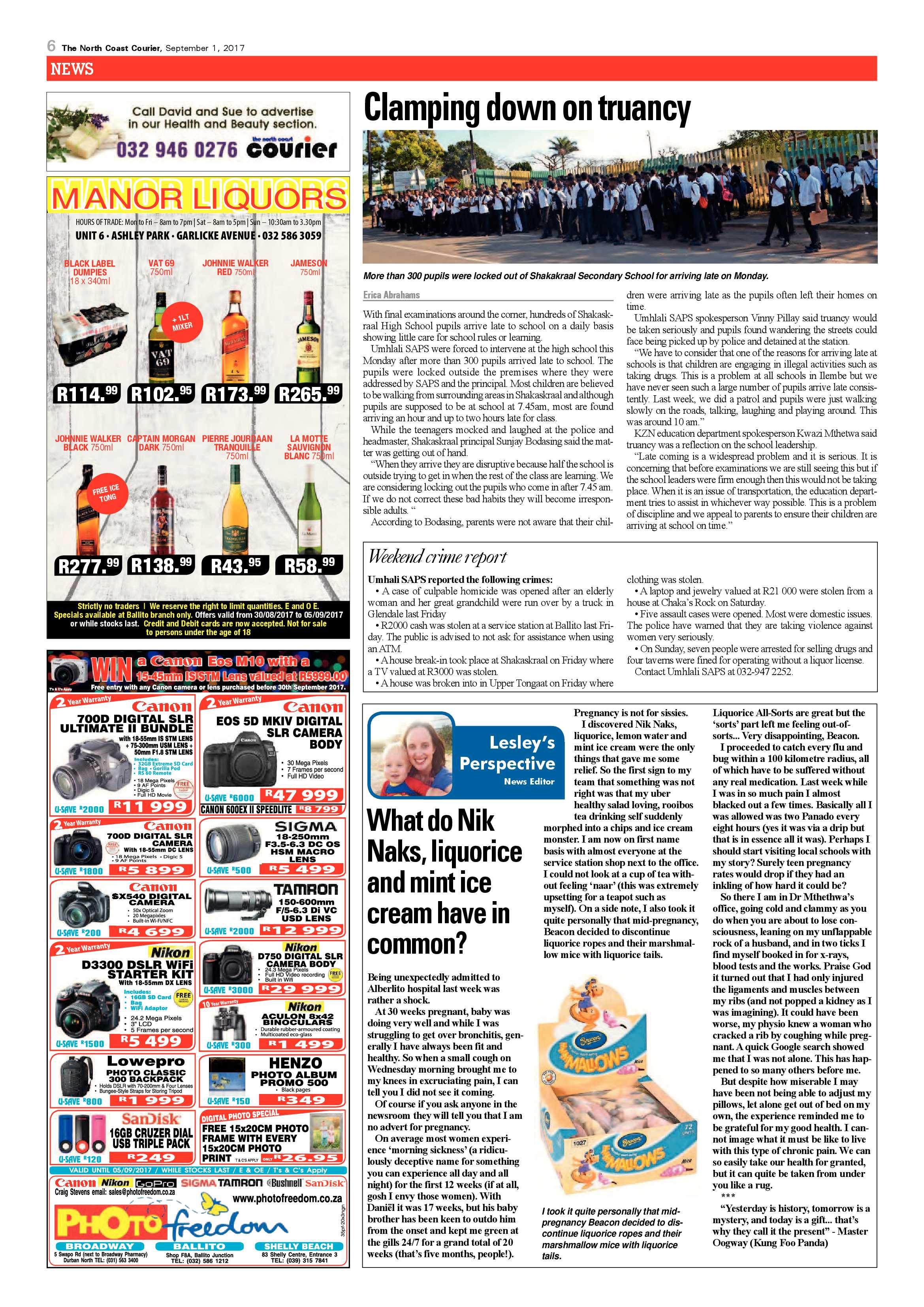 The North Coast Courier – 01 September 2017 page 6
