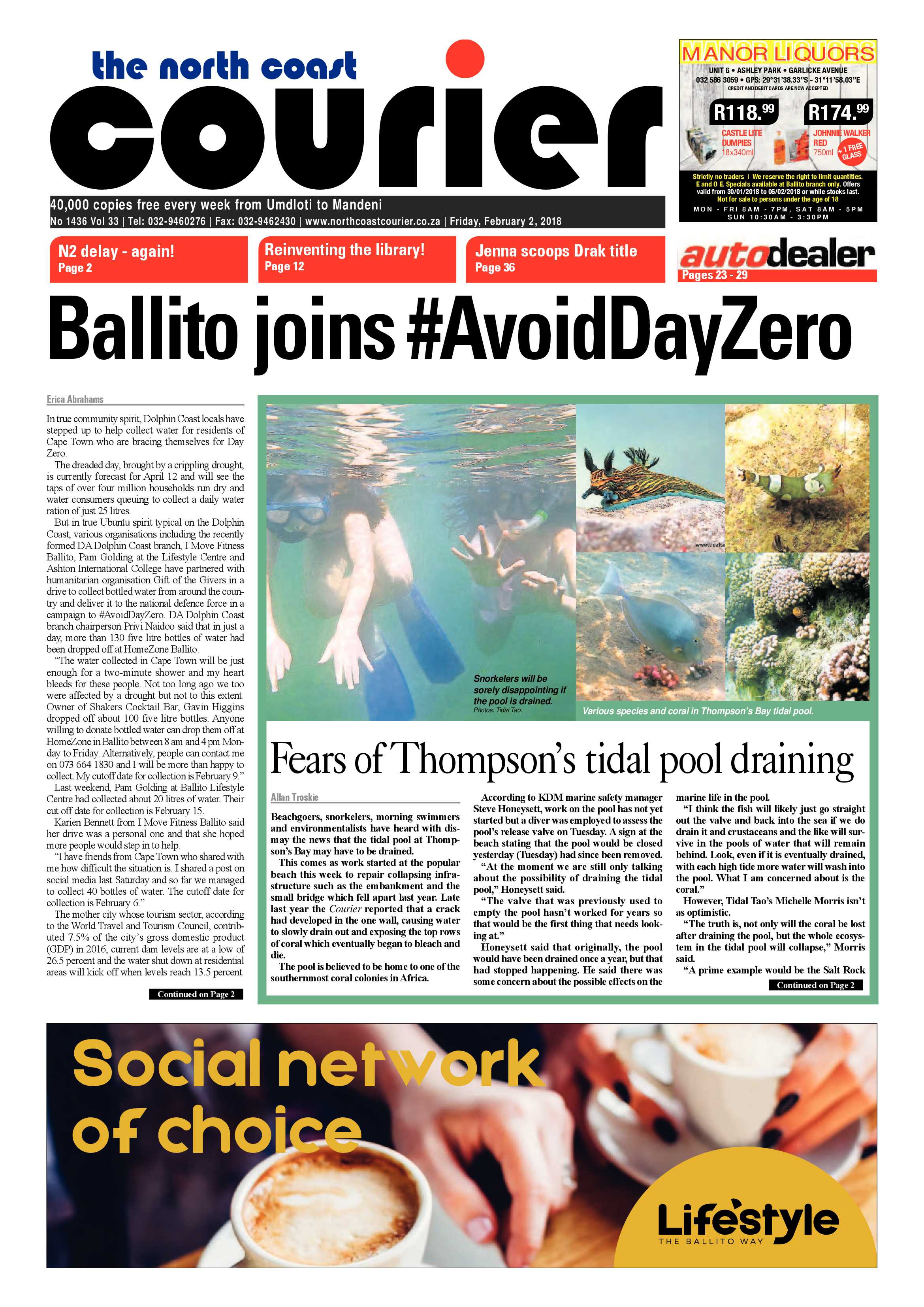 The North Coast Courier – 02 February 2018 page 1