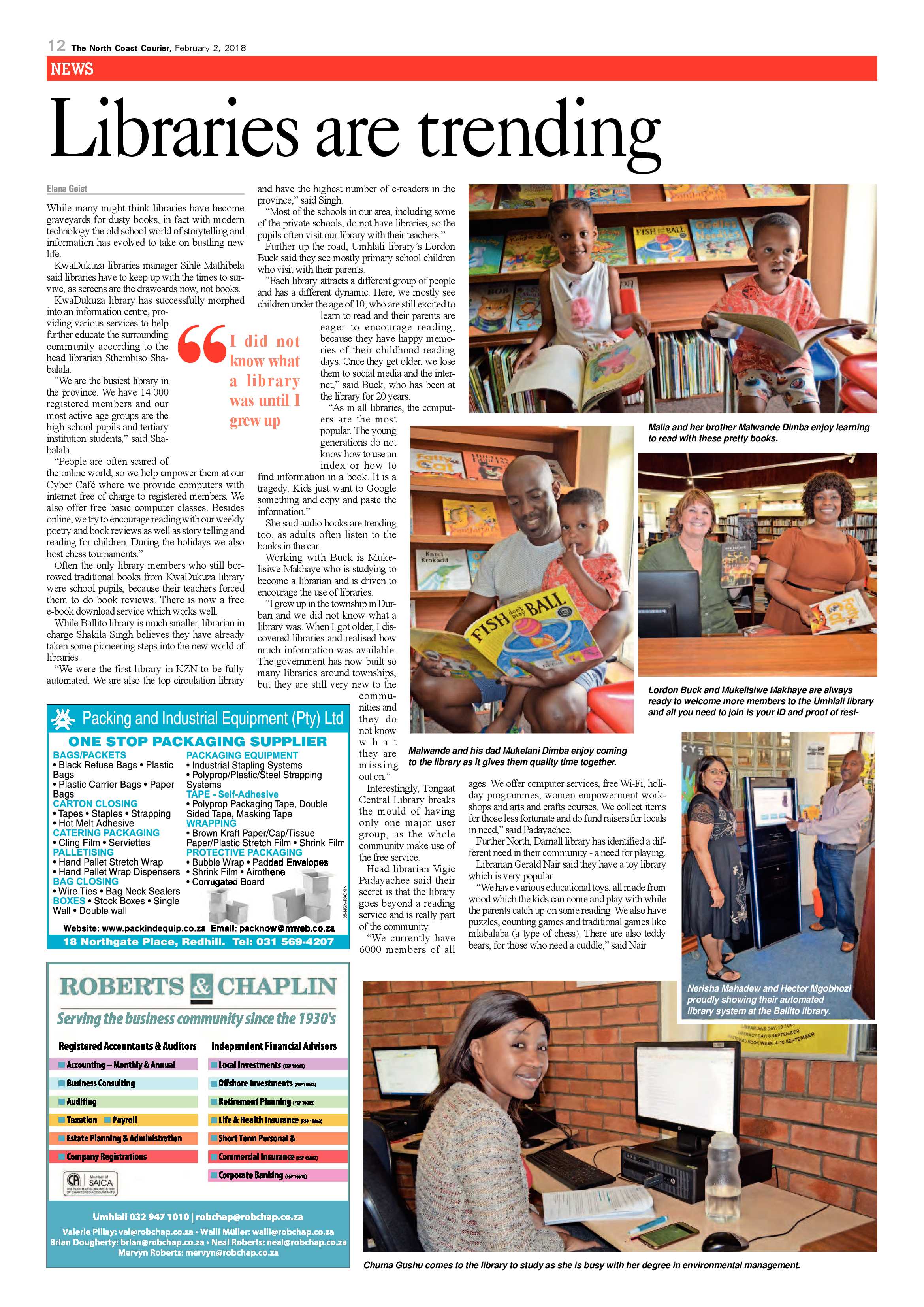The North Coast Courier – 02 February 2018 page 12