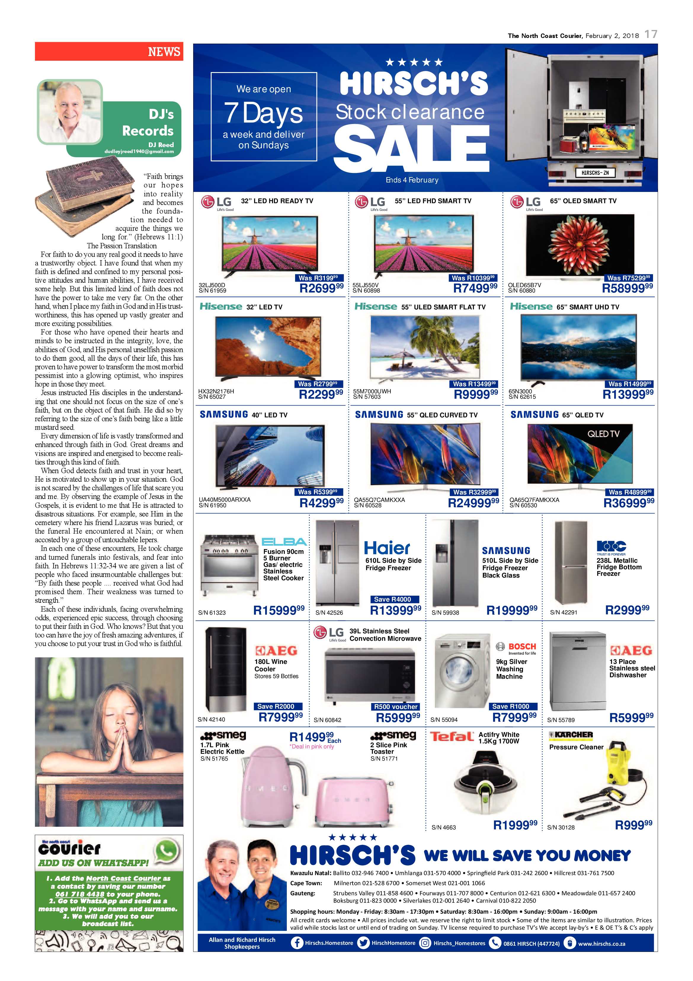 The North Coast Courier – 02 February 2018 page 17