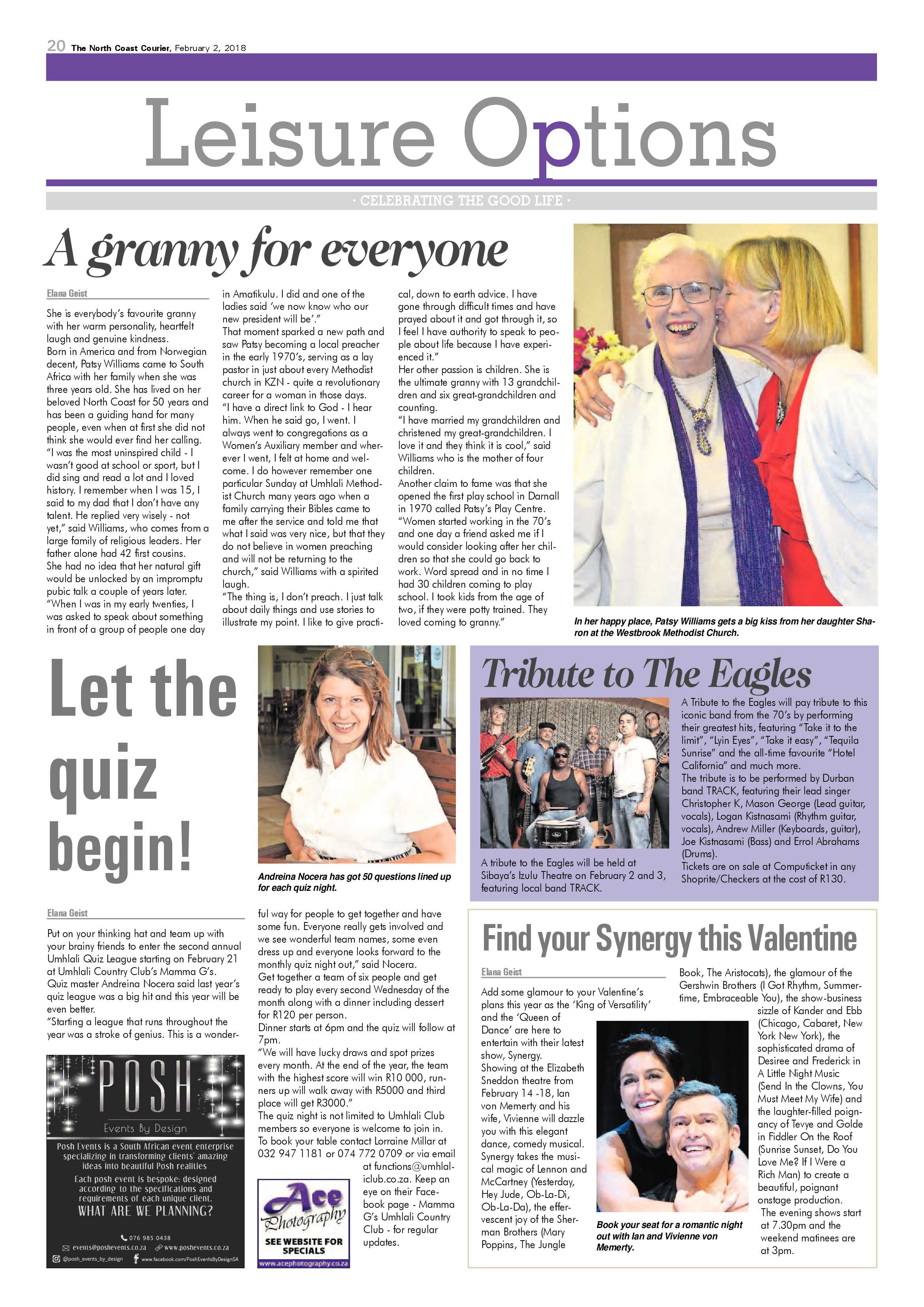 The North Coast Courier – 02 February 2018 page 20