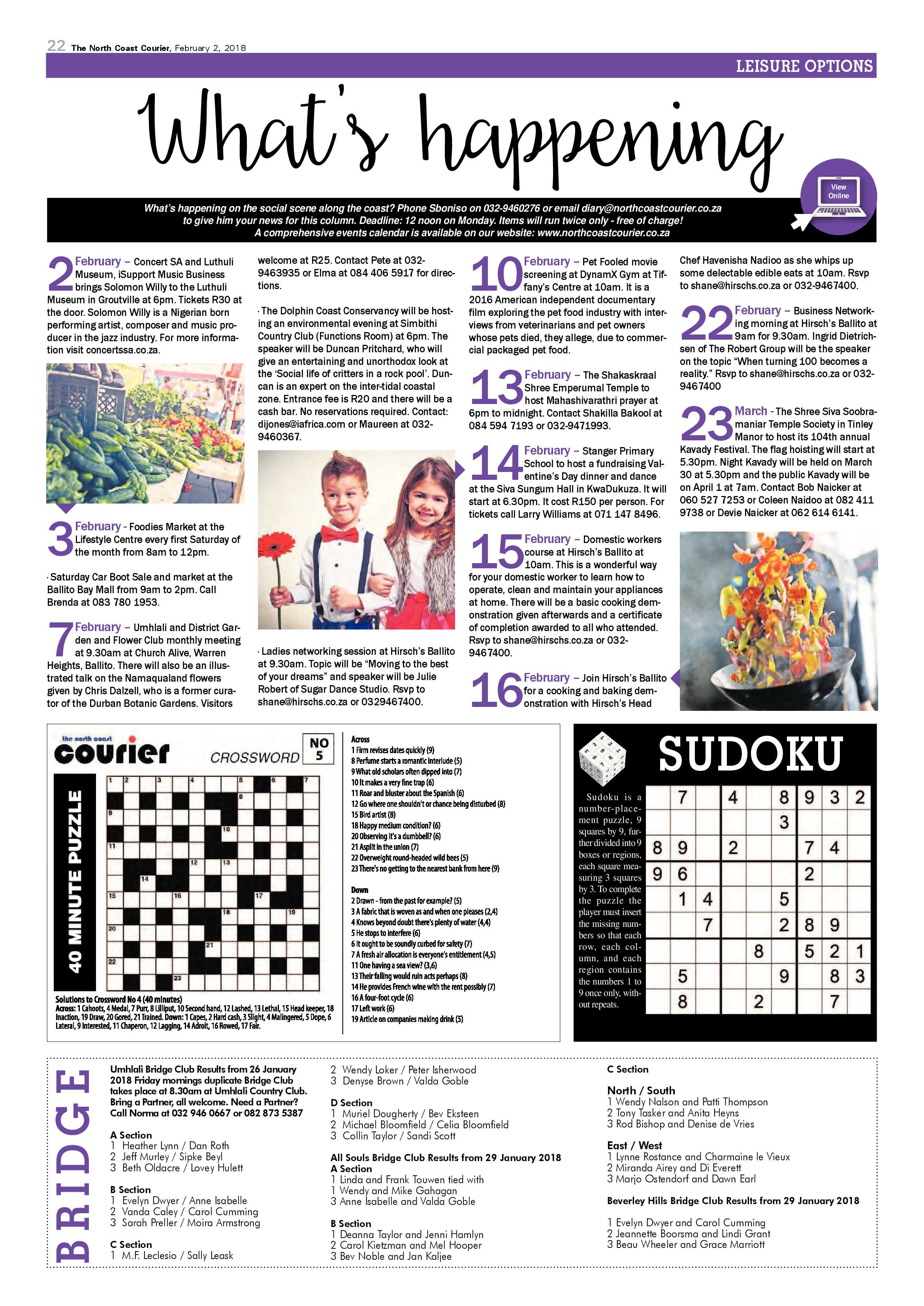 The North Coast Courier – 02 February 2018 page 22