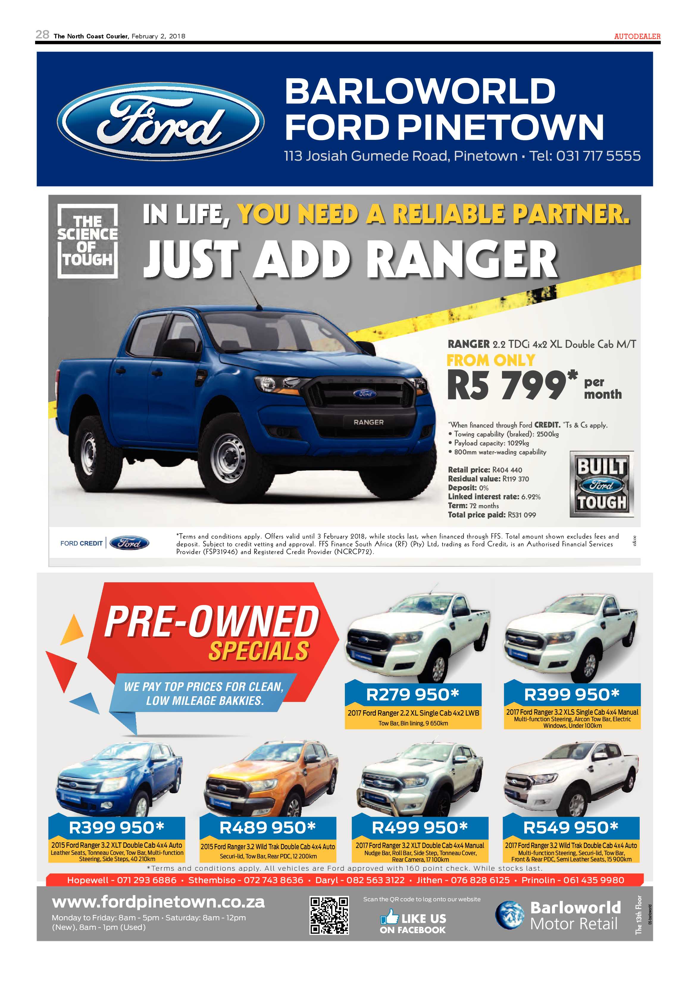 The North Coast Courier – 02 February 2018 page 28