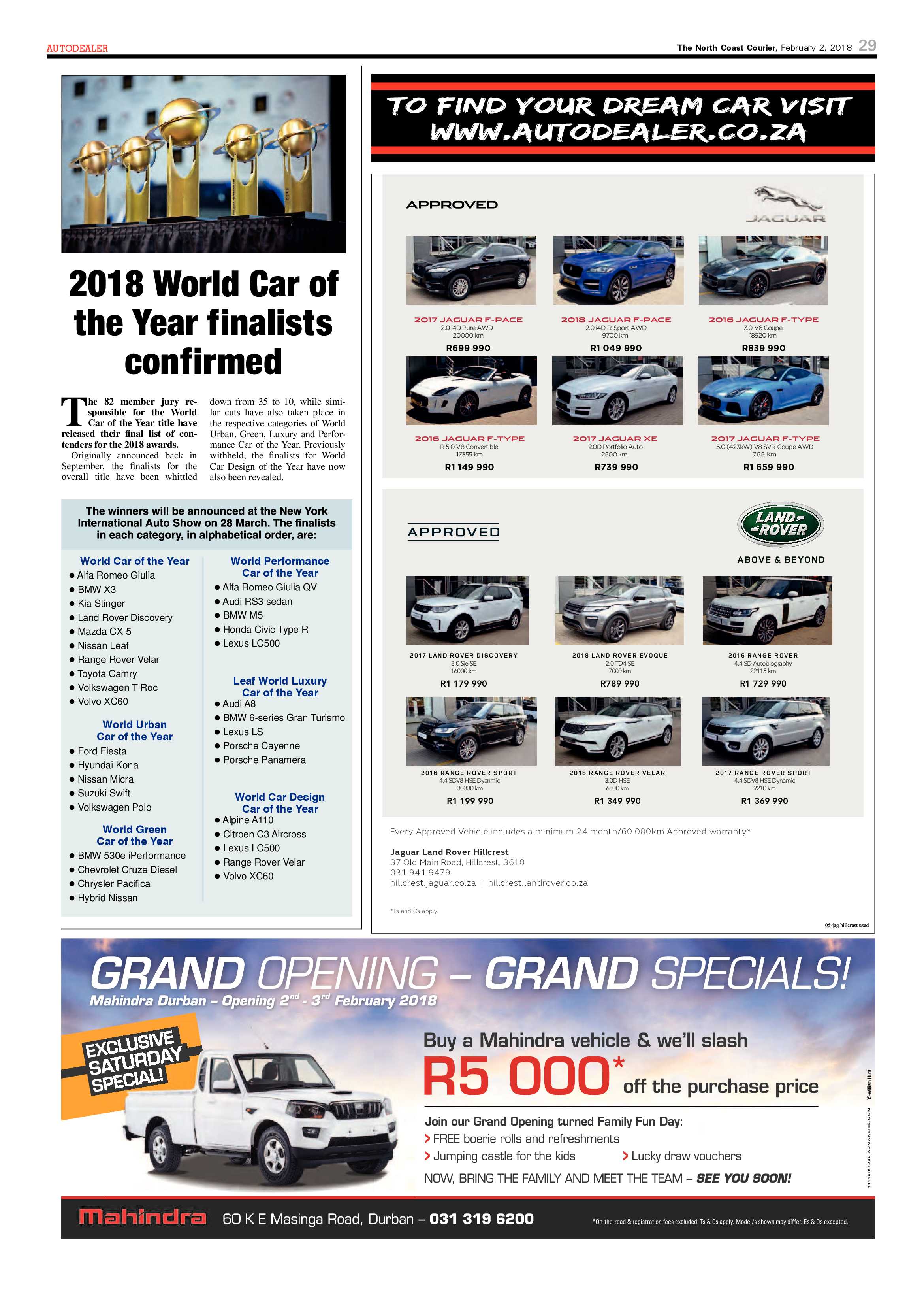 The North Coast Courier – 02 February 2018 page 29