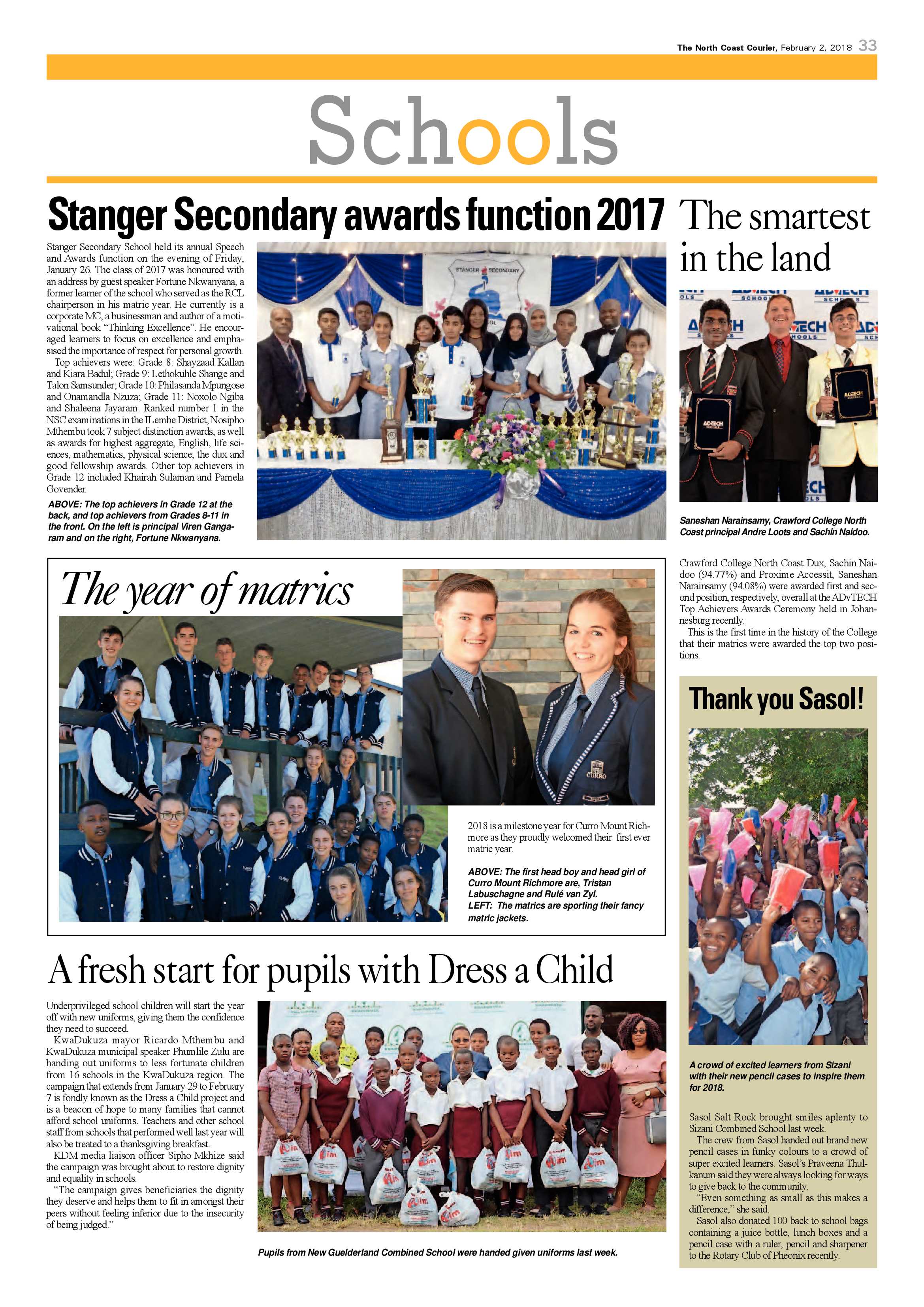The North Coast Courier – 02 February 2018 page 33