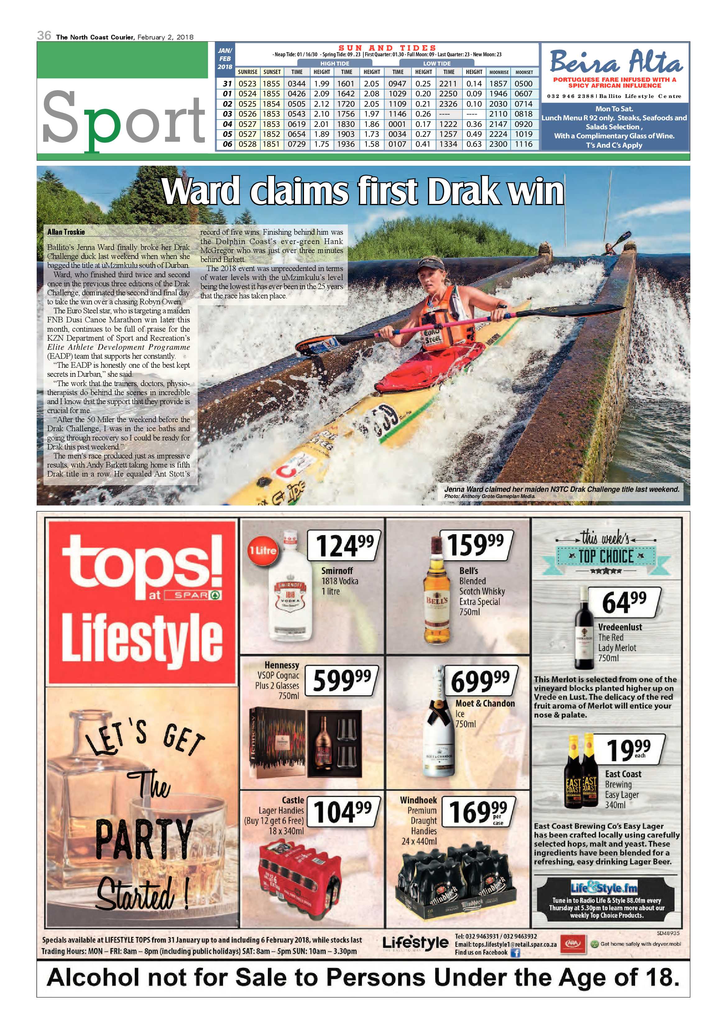 The North Coast Courier – 02 February 2018 page 36