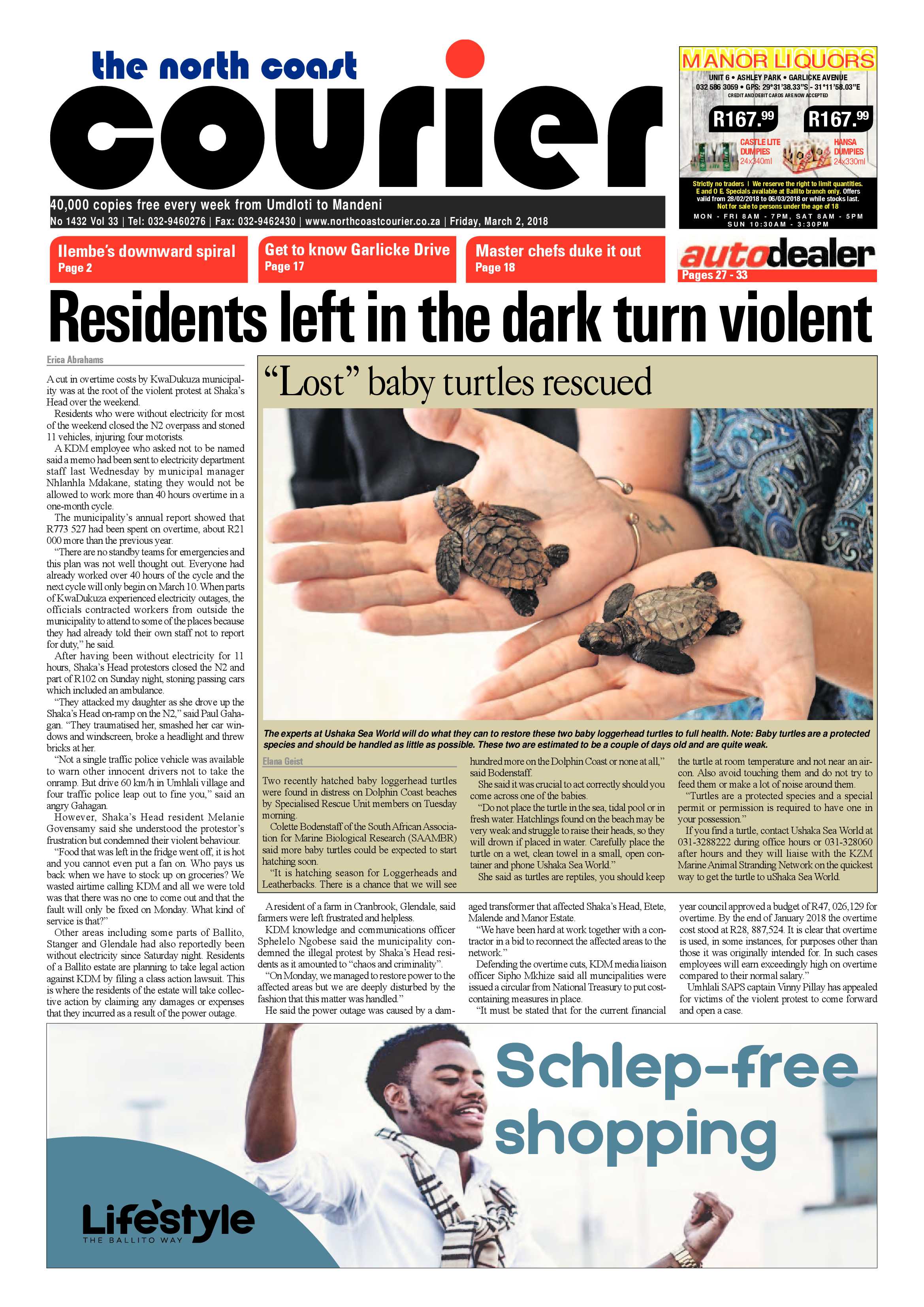 The North Coast Courier – 02 March 2018 page 1