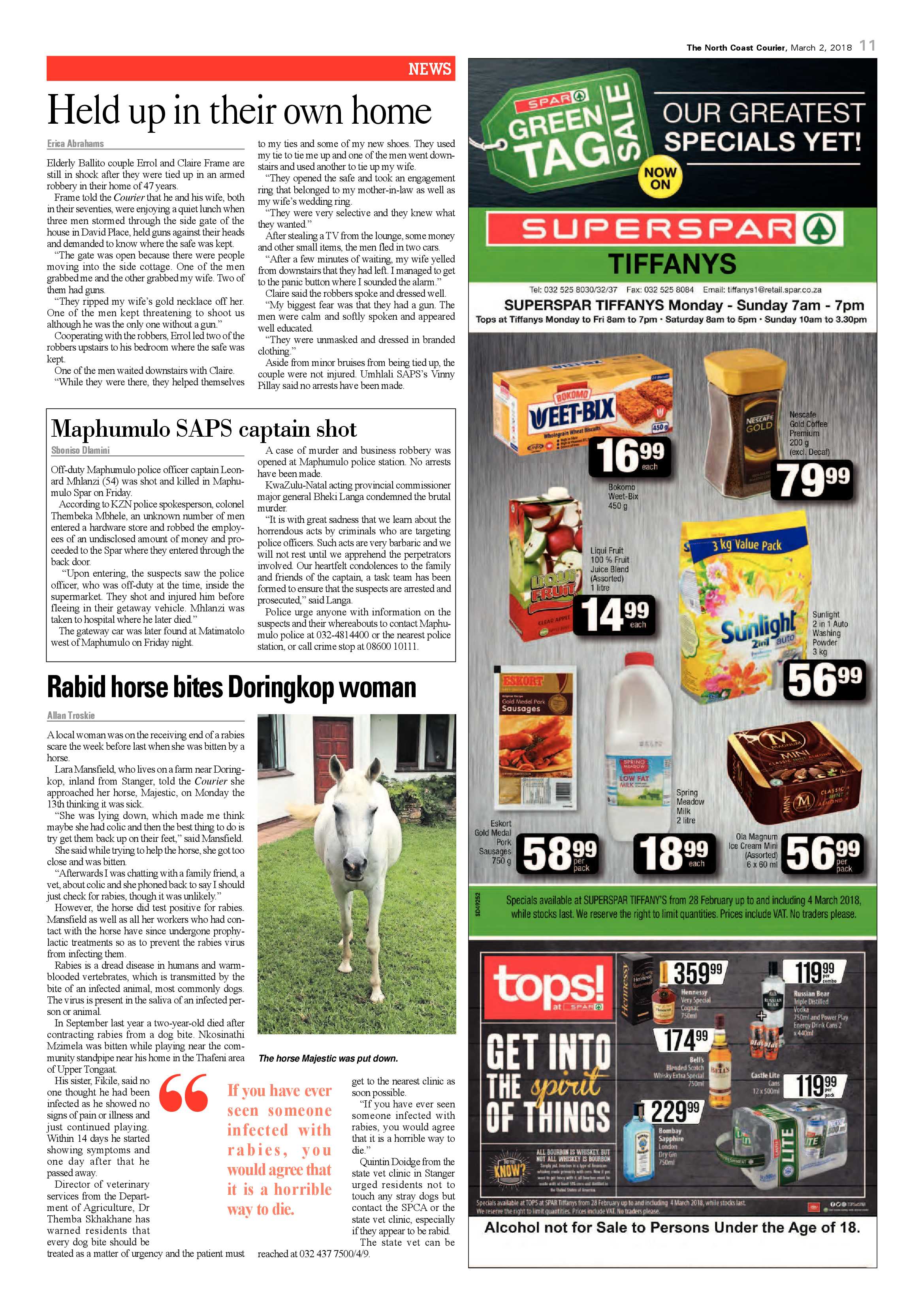 The North Coast Courier – 02 March 2018 page 11