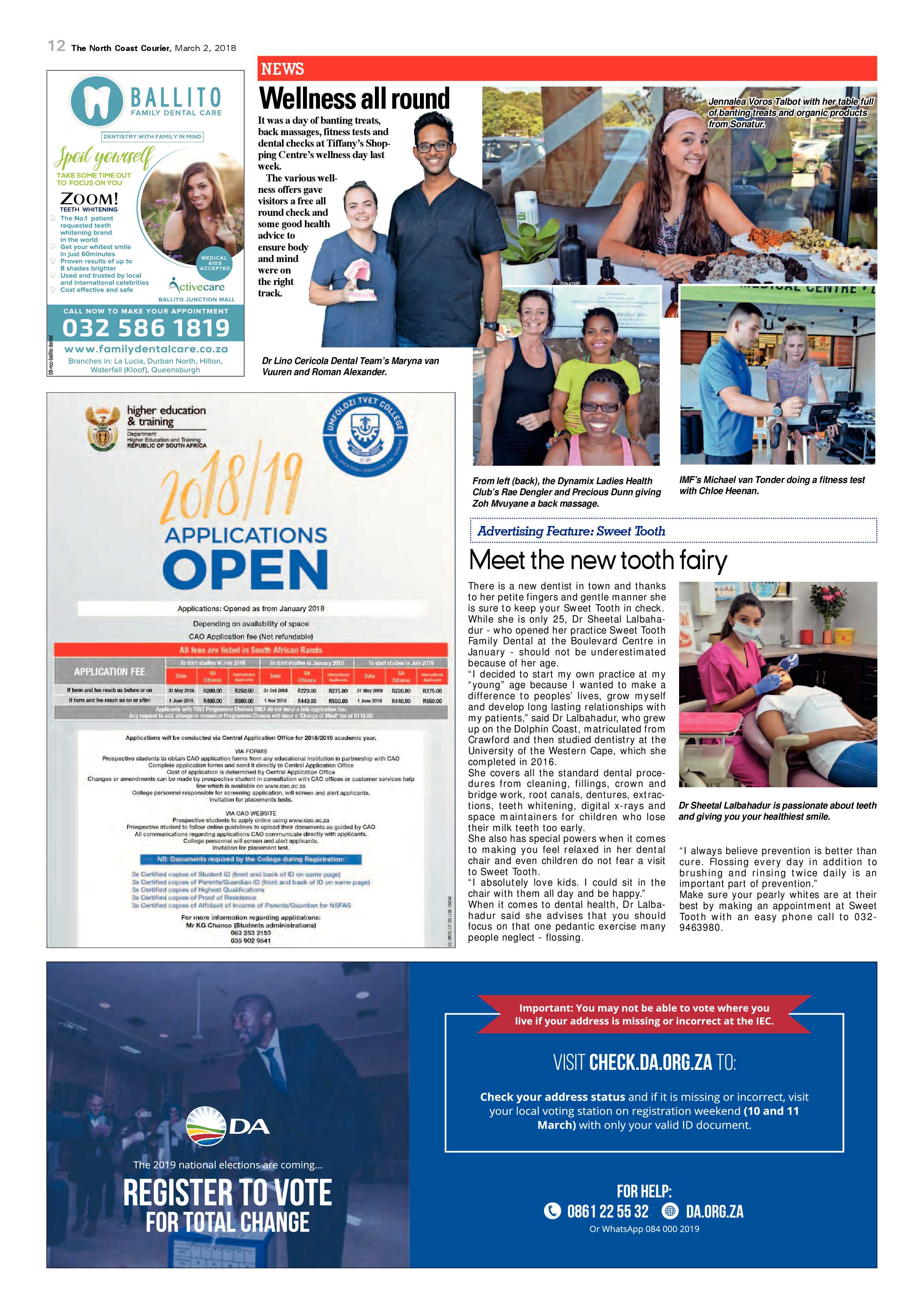 The North Coast Courier – 02 March 2018 page 12