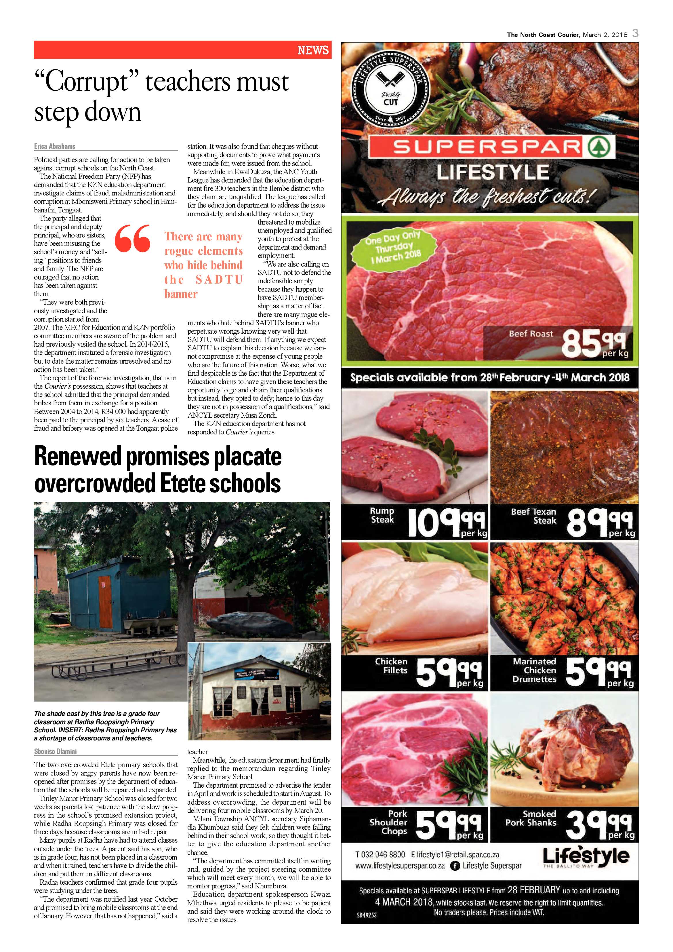 The North Coast Courier – 02 March 2018 page 3