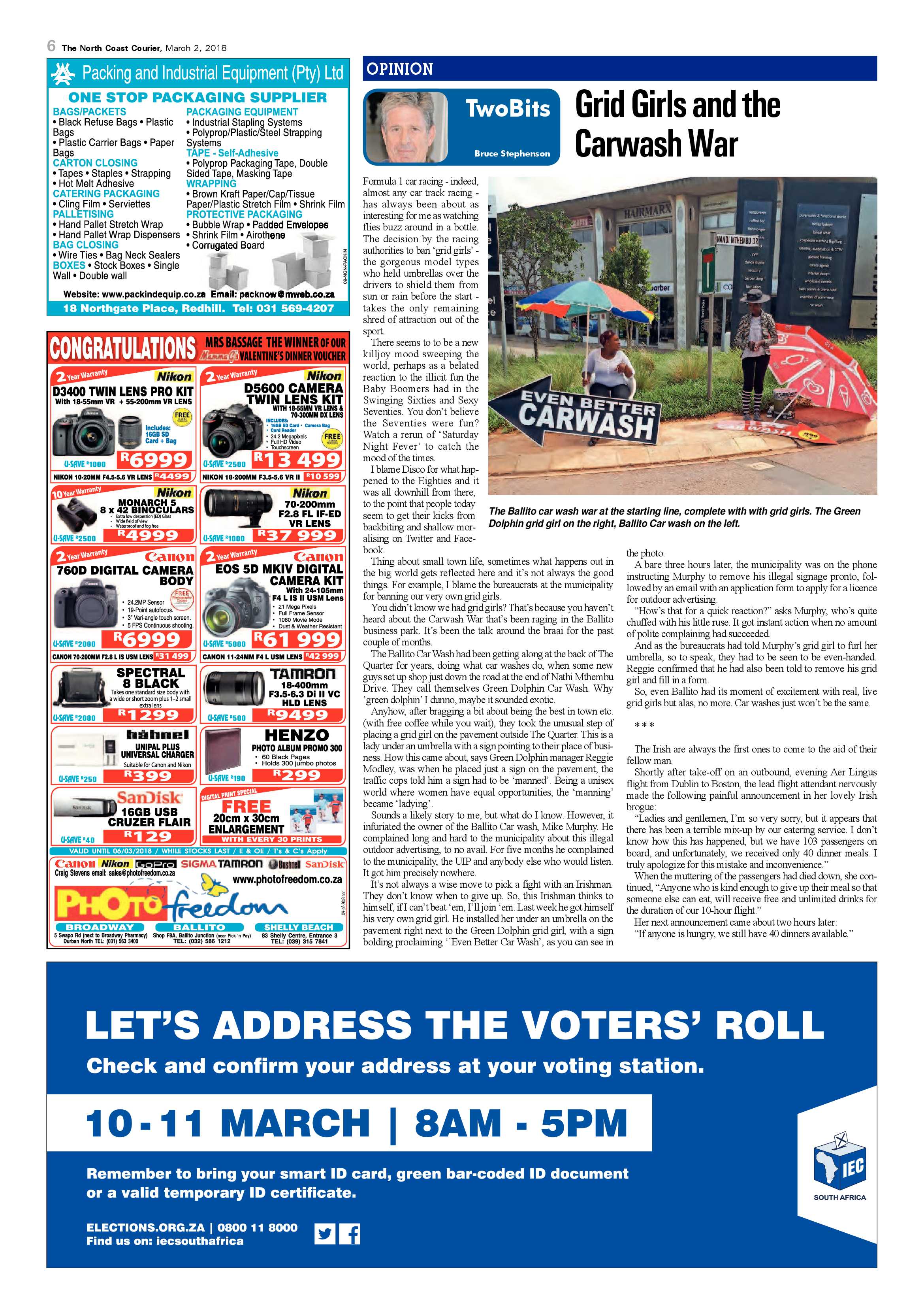 The North Coast Courier – 02 March 2018 page 6