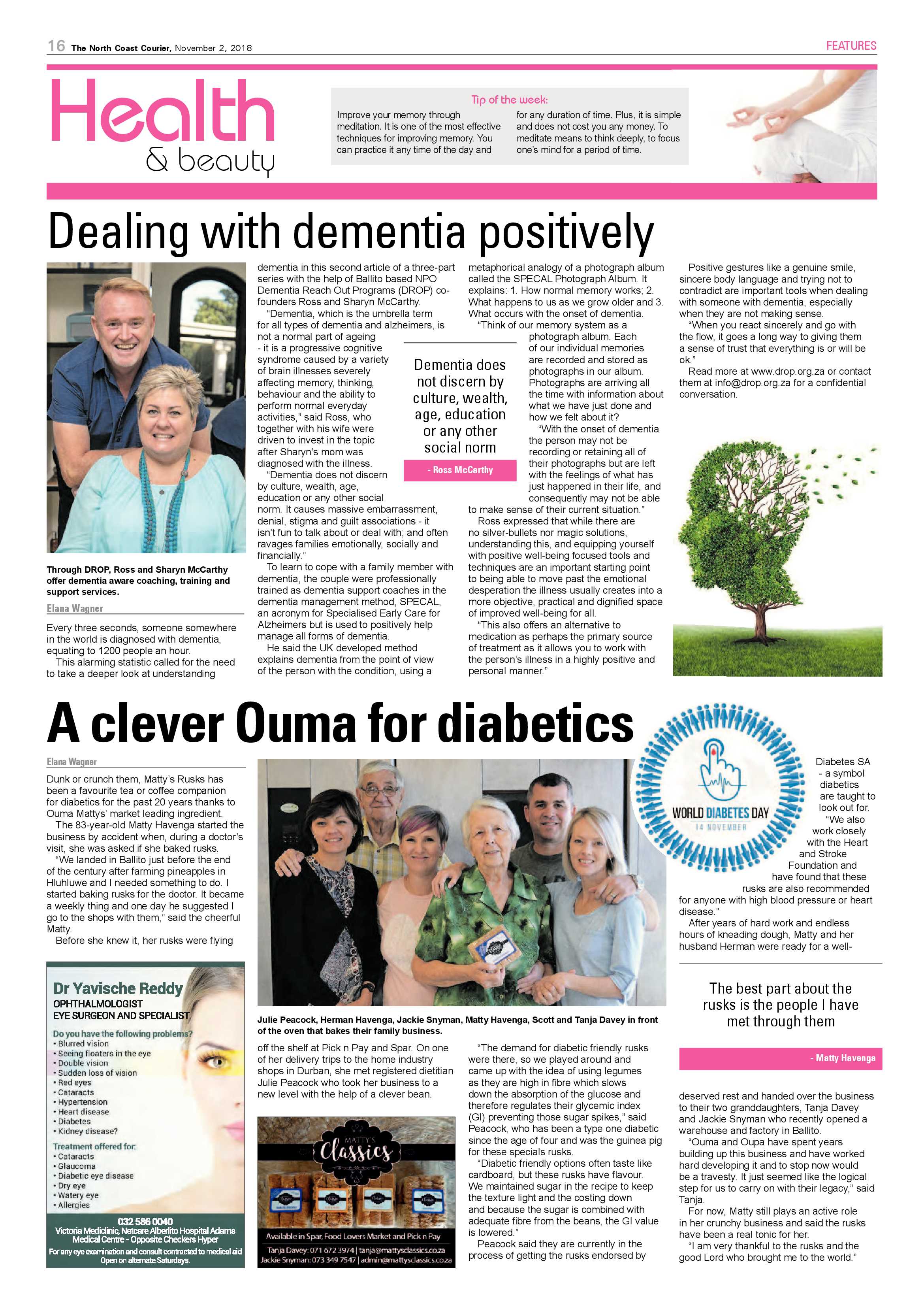 The North Coast Courier – 02 November 2018 page 16