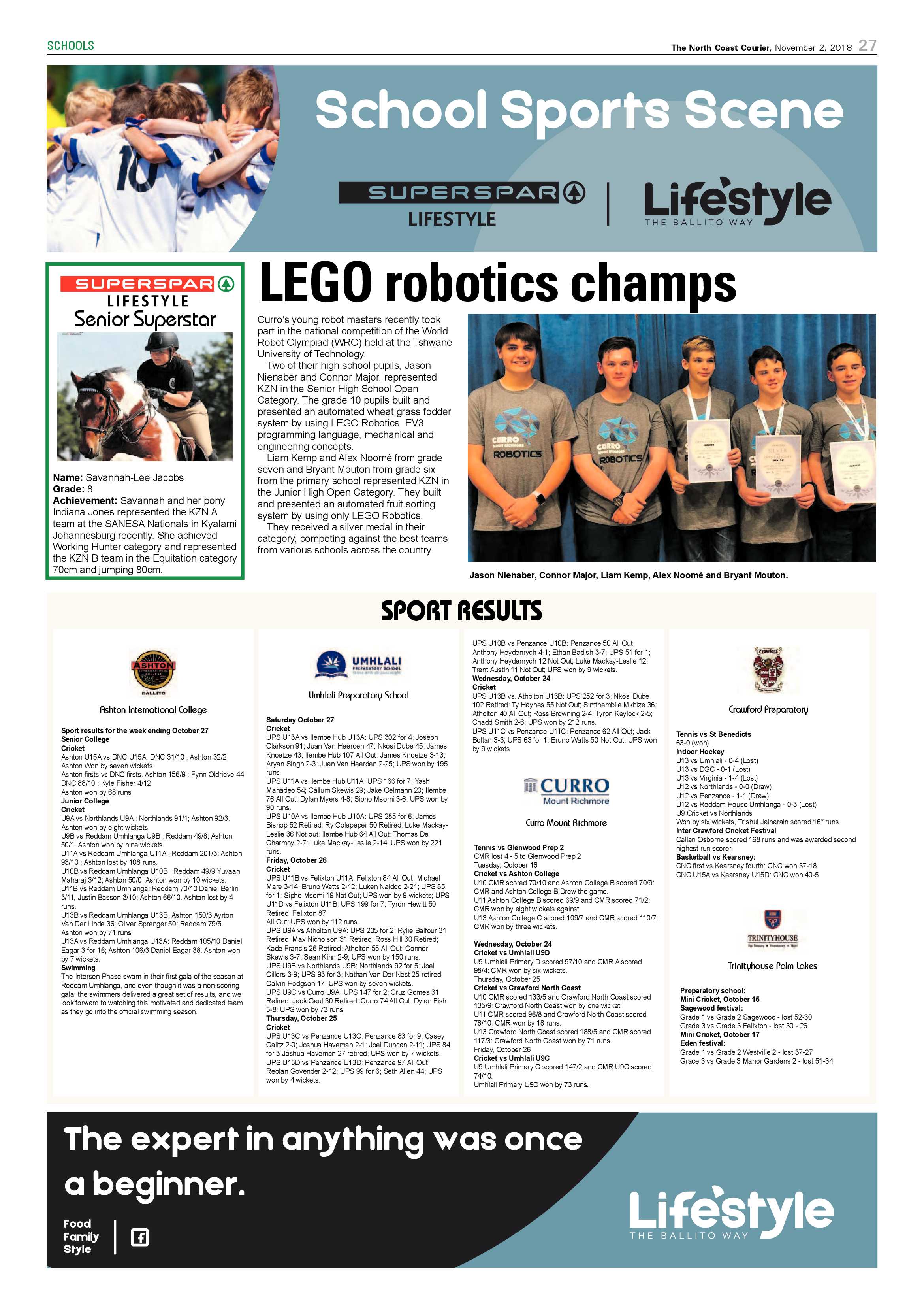 The North Coast Courier – 02 November 2018 page 27