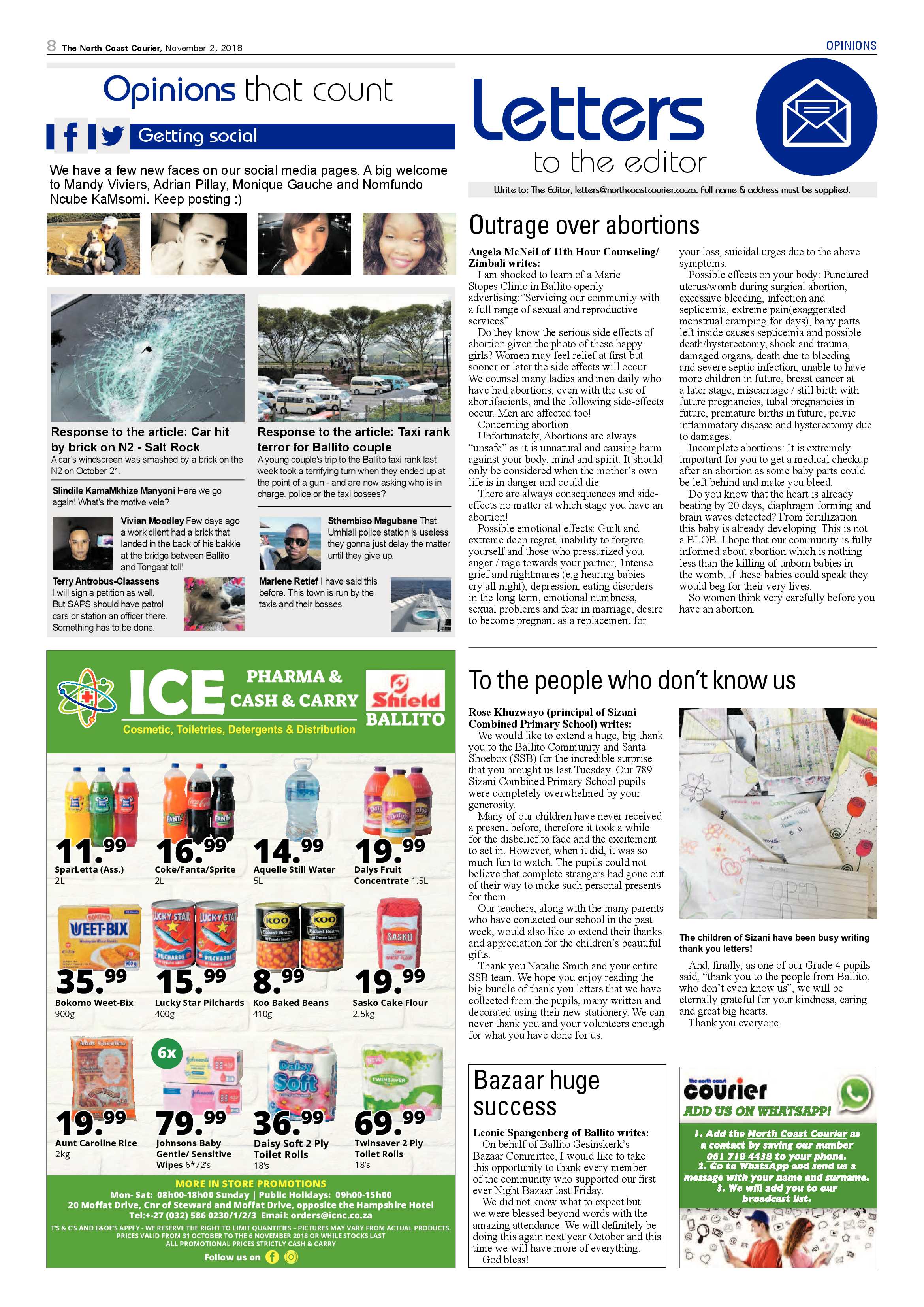 The North Coast Courier – 02 November 2018 page 8