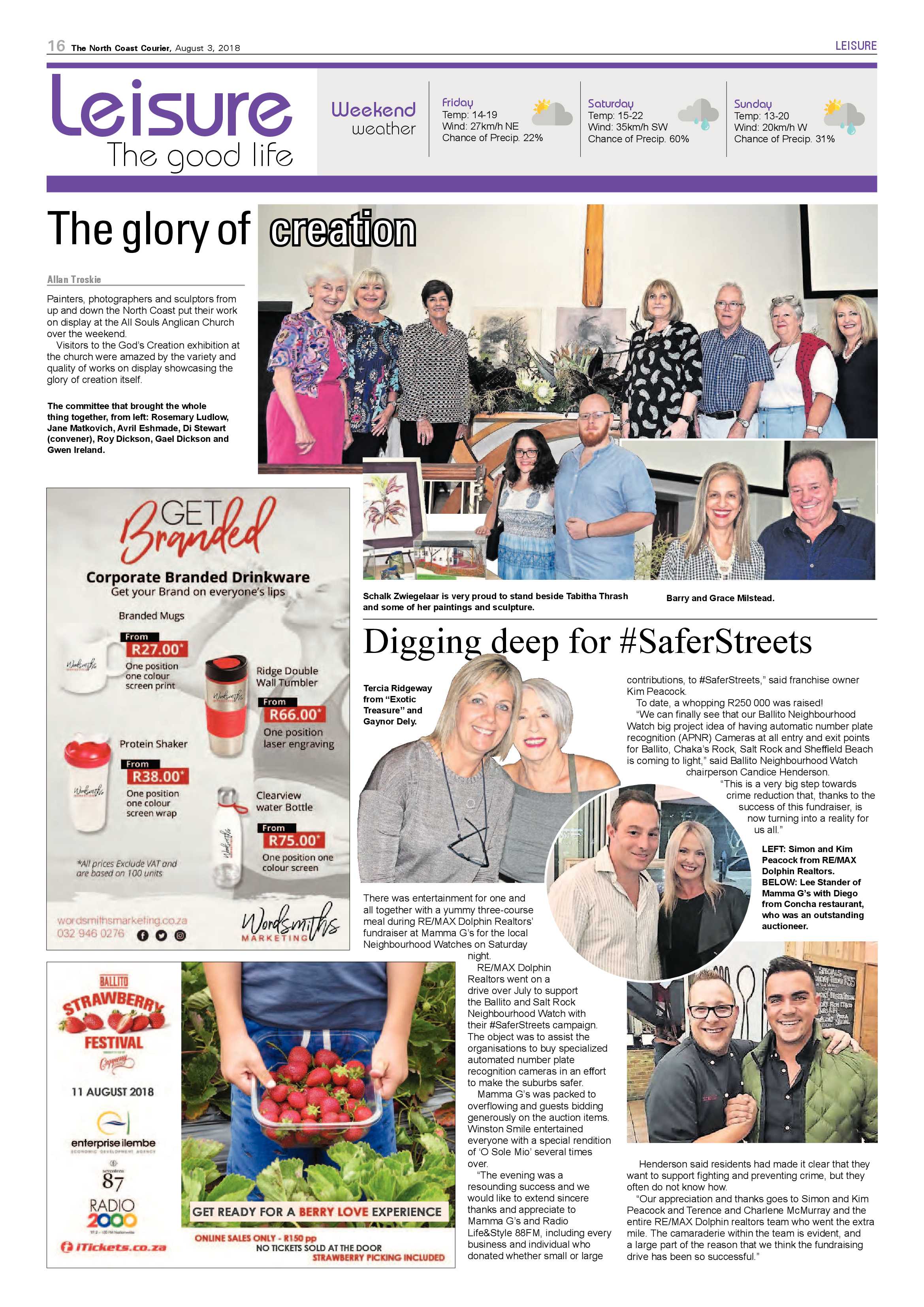 The North Coast Courier – 03 August 2018 page 16
