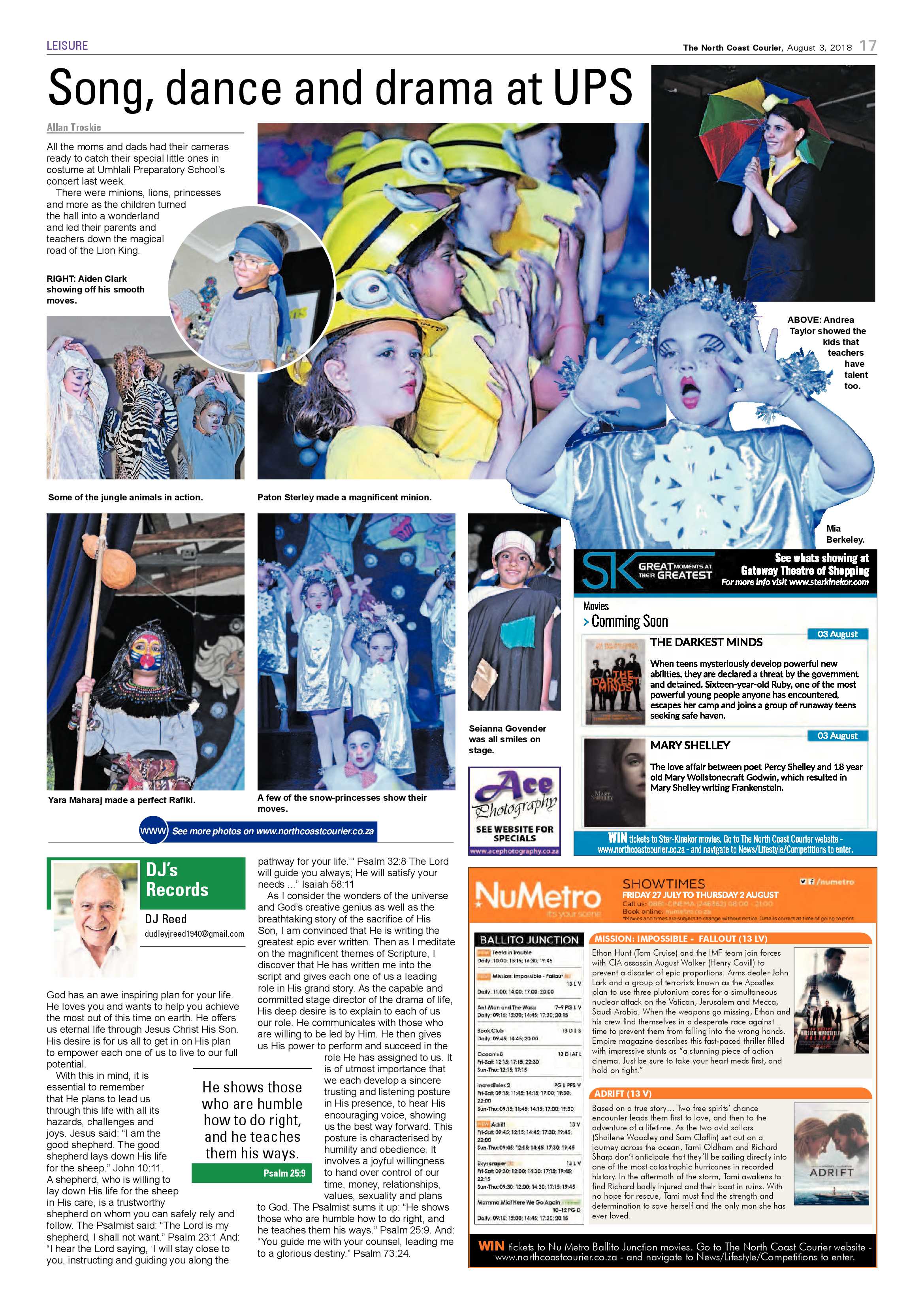 The North Coast Courier – 03 August 2018 page 17