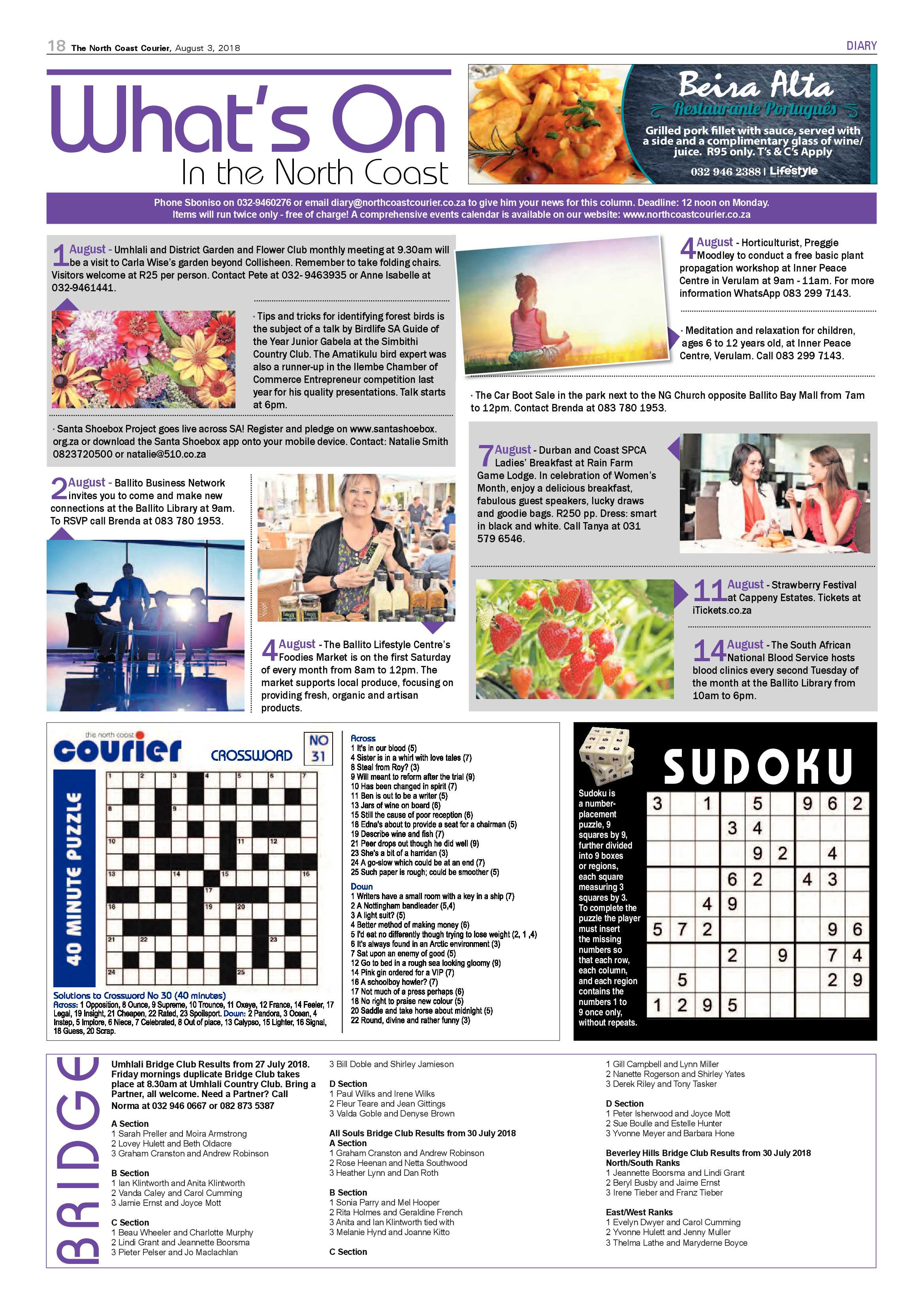 The North Coast Courier – 03 August 2018 page 18