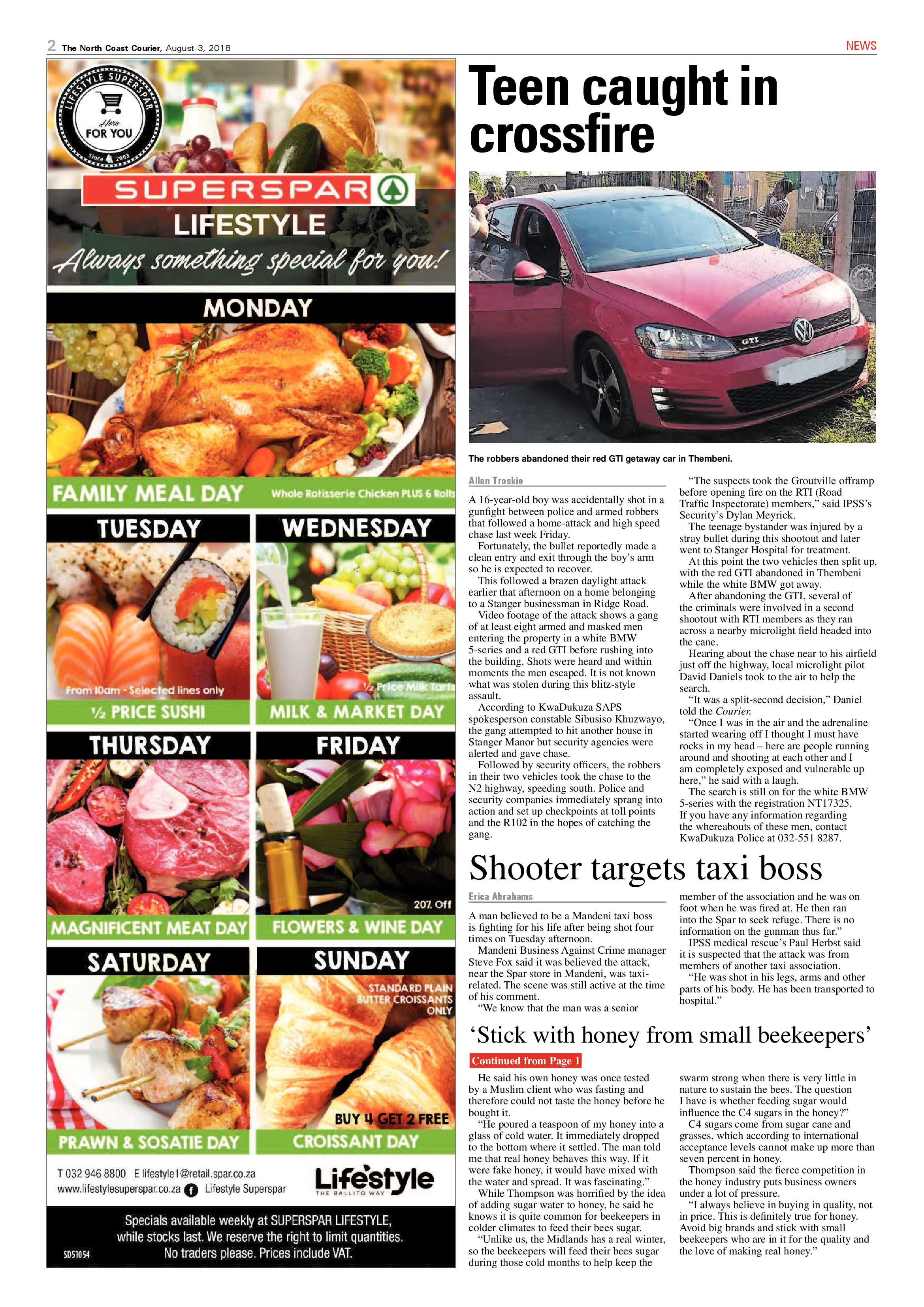 The North Coast Courier – 03 August 2018 page 2