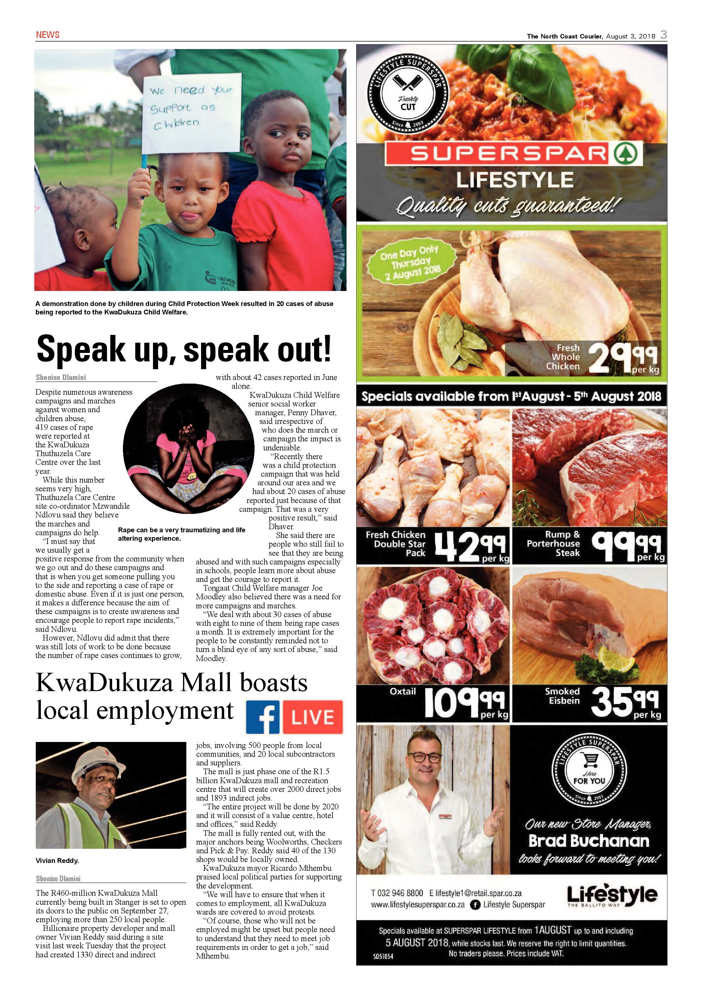 The North Coast Courier – 03 August 2018 page 3