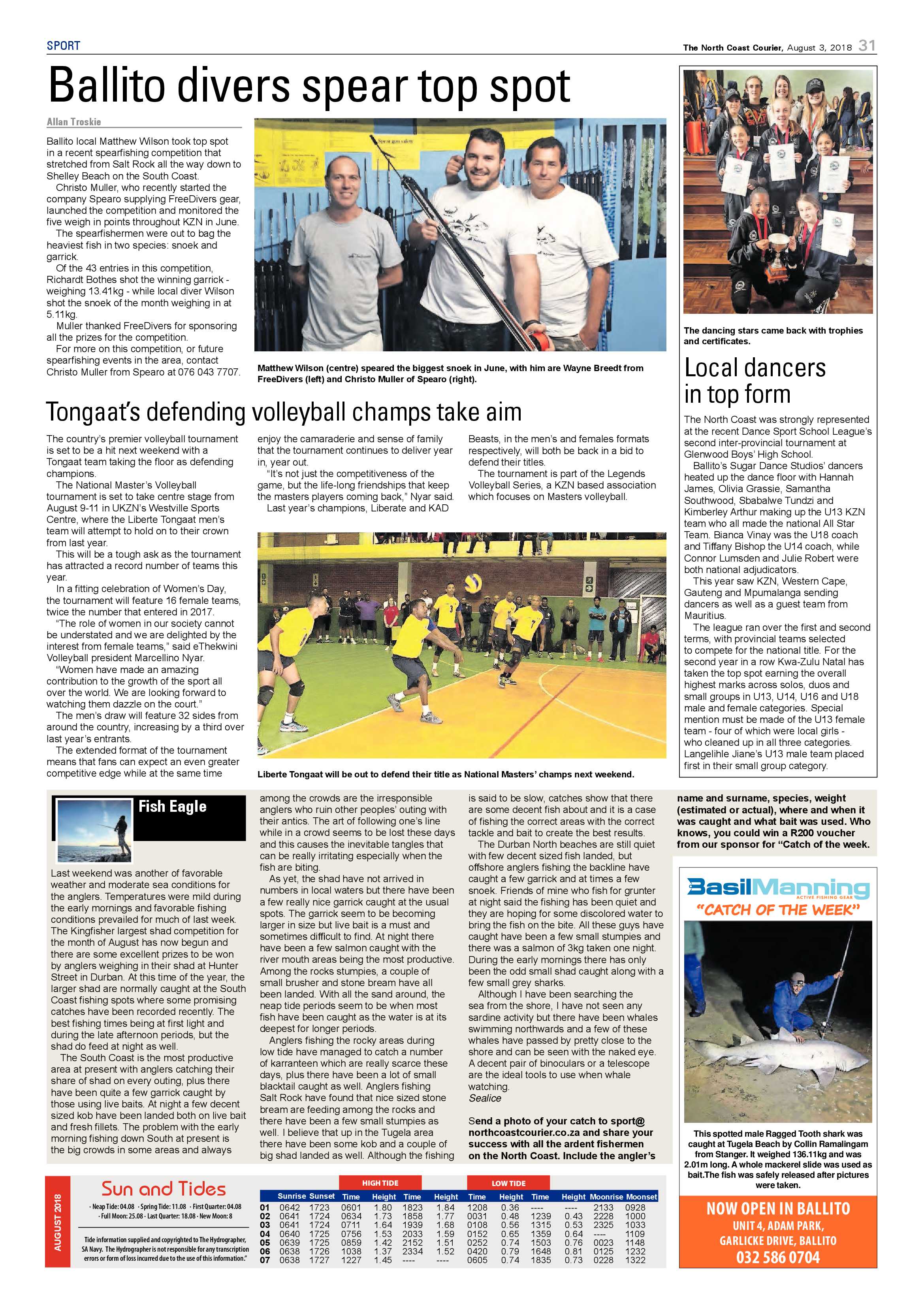 The North Coast Courier – 03 August 2018 page 31