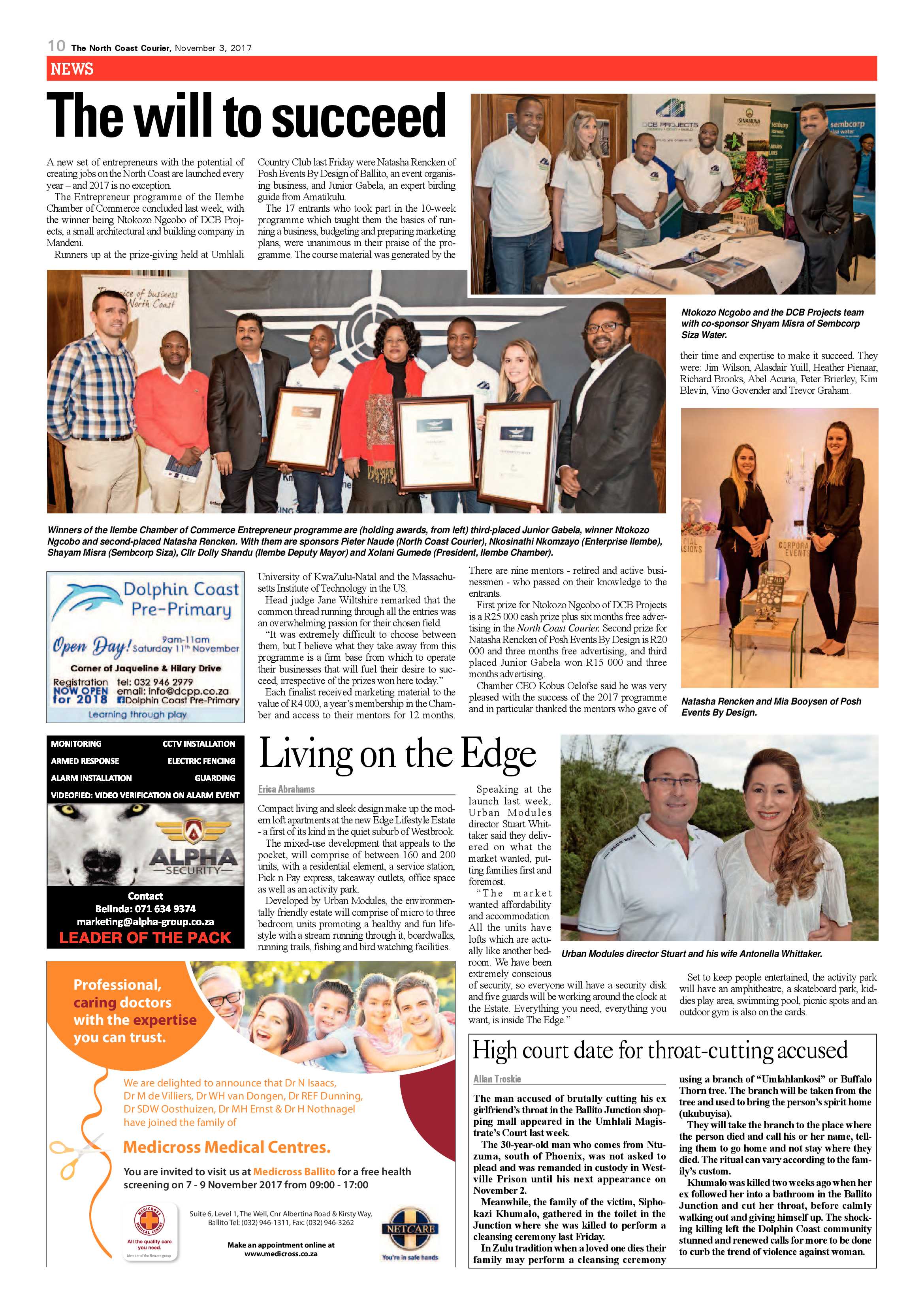 The North Coast Courier – 03 November 2017 page 10