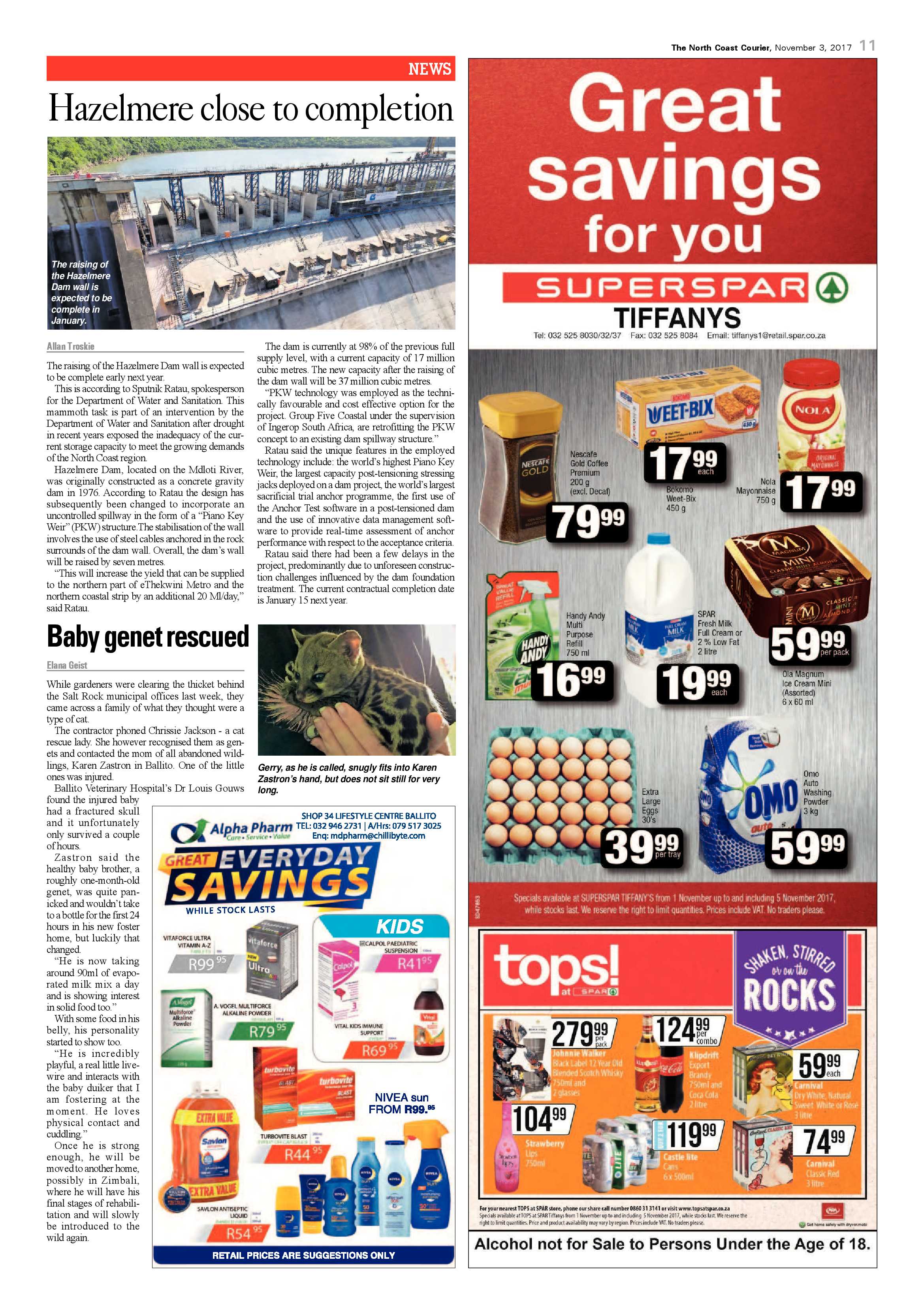 The North Coast Courier – 03 November 2017 page 11