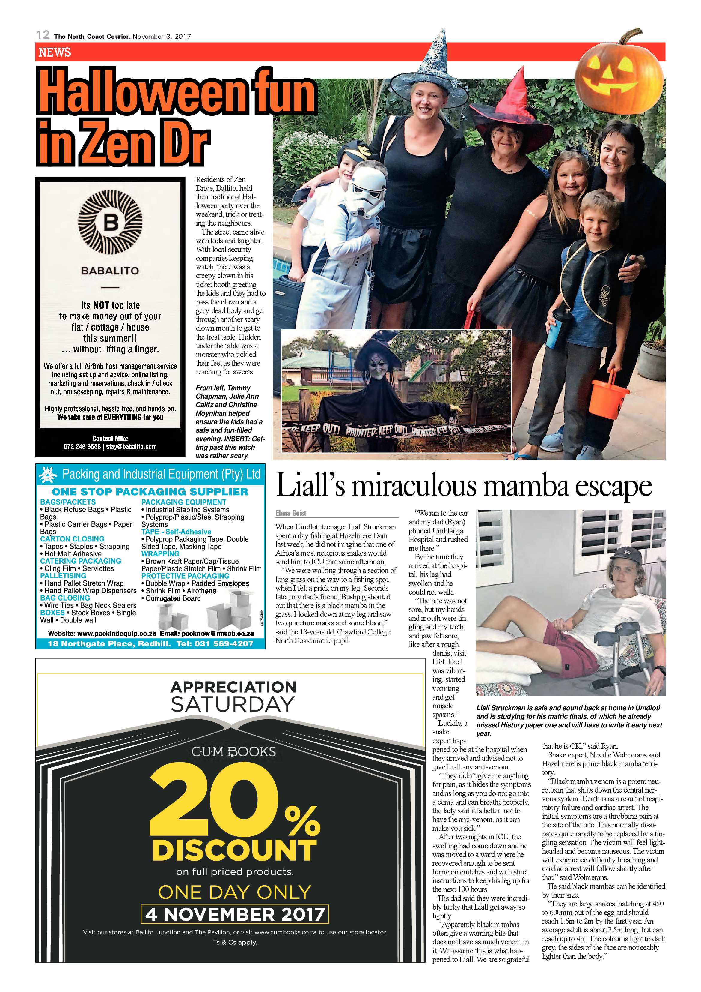 The North Coast Courier – 03 November 2017 page 12