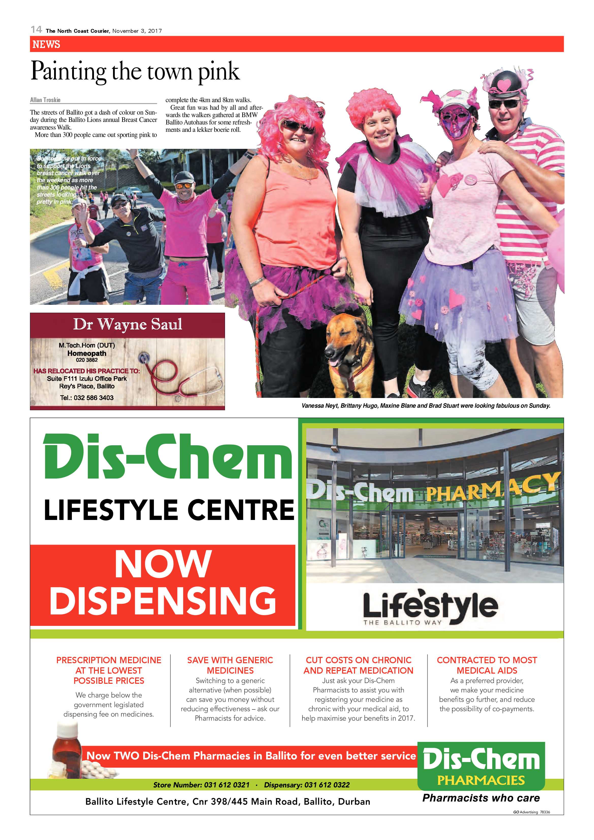 The North Coast Courier – 03 November 2017 page 14
