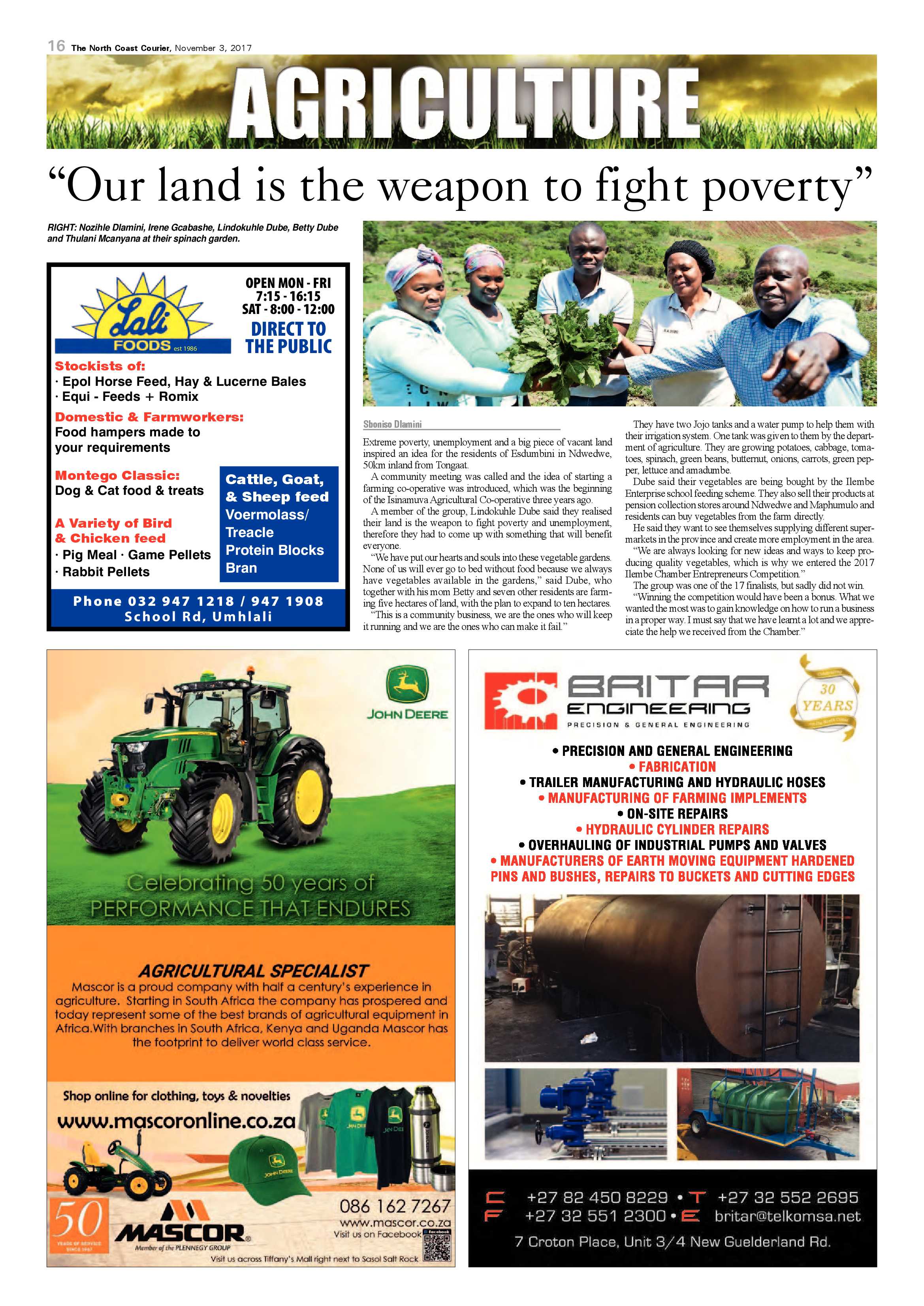 The North Coast Courier – 03 November 2017 page 16
