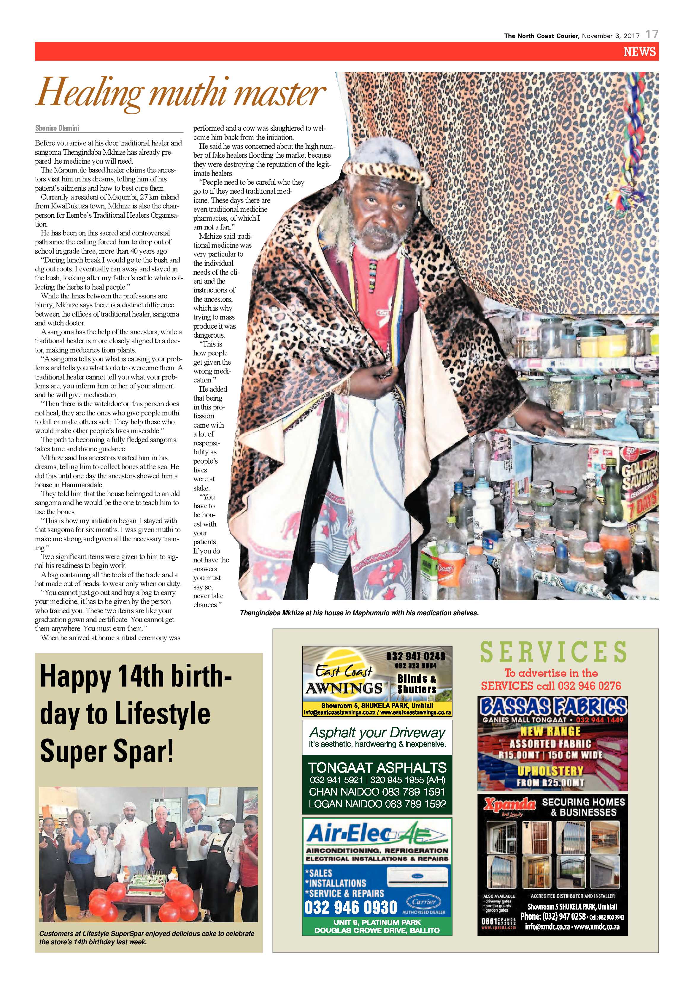The North Coast Courier – 03 November 2017 page 17