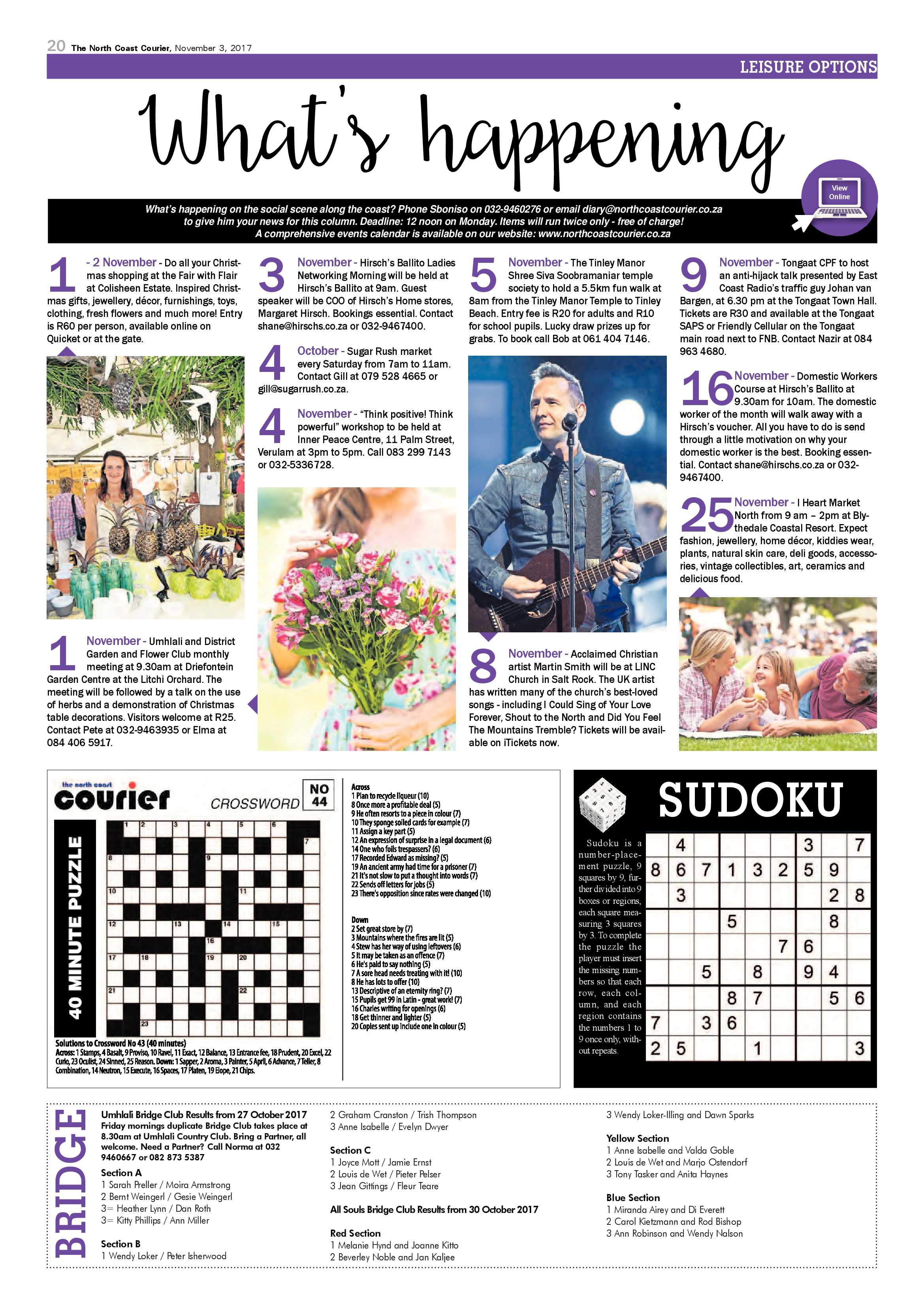 The North Coast Courier – 03 November 2017 page 20