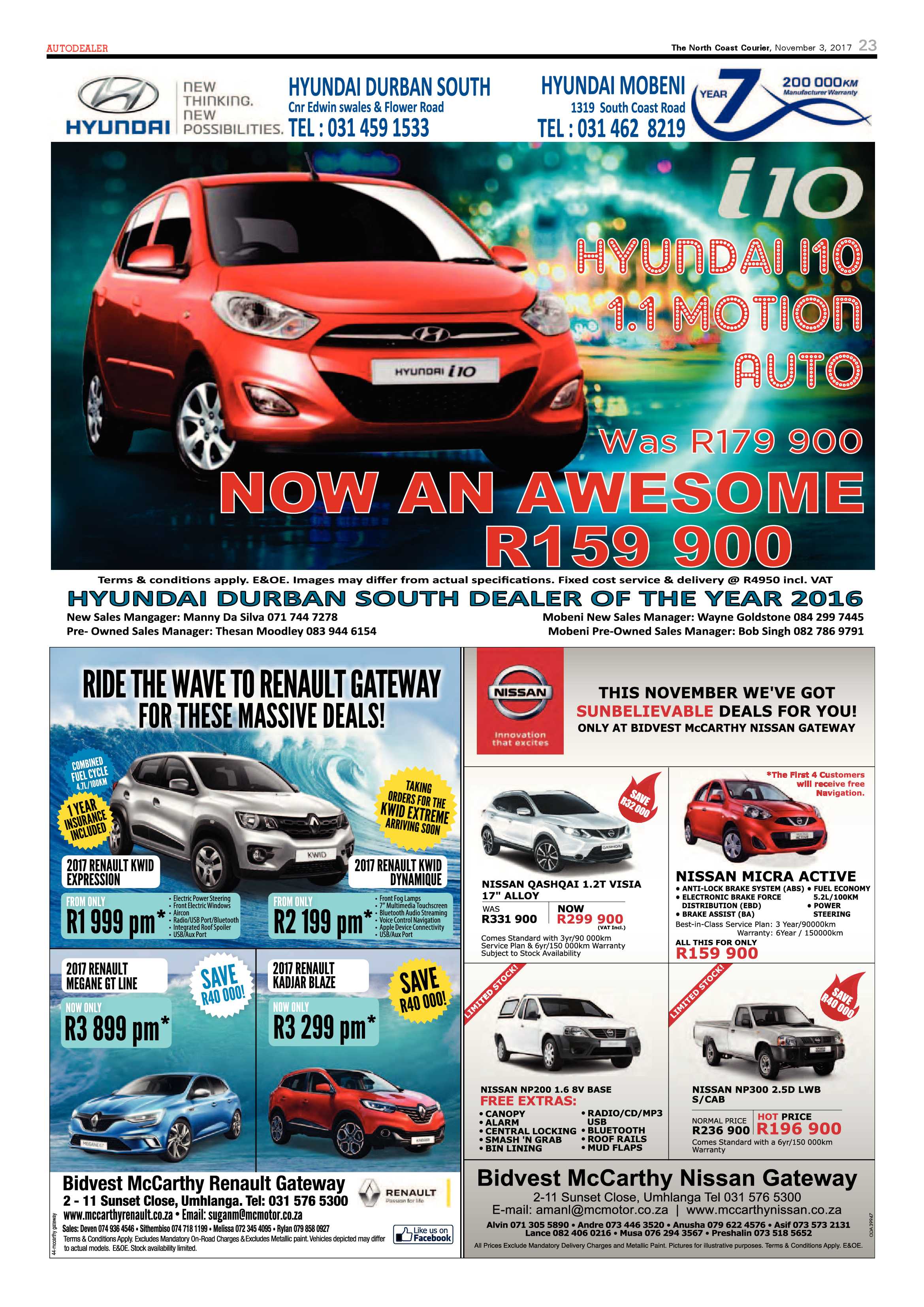 The North Coast Courier – 03 November 2017 page 23