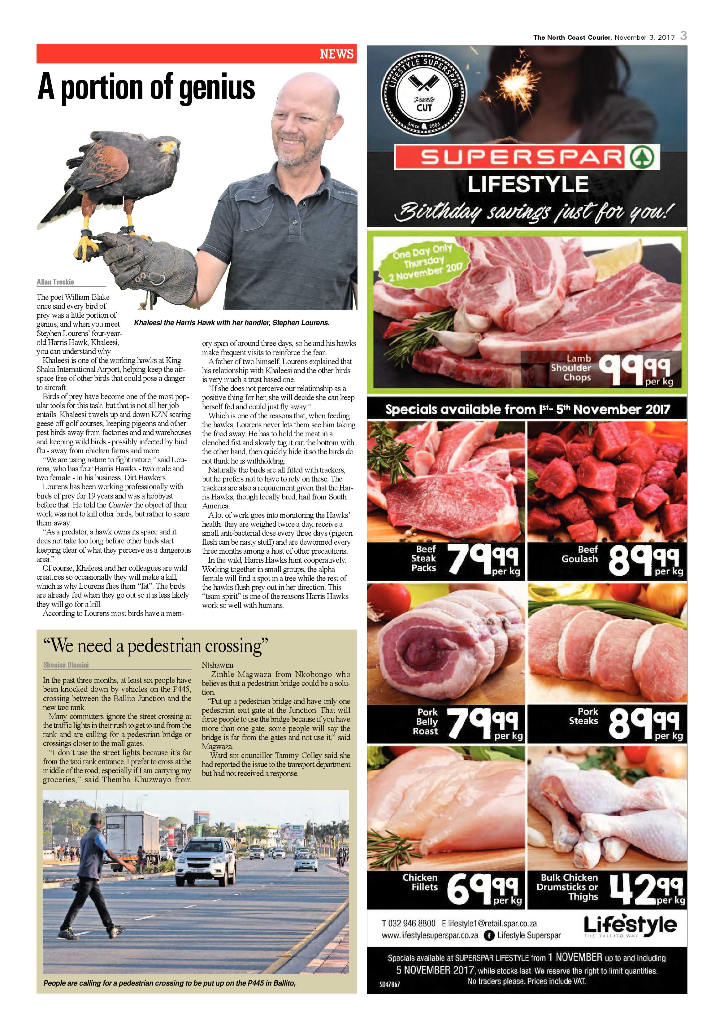 The North Coast Courier – 03 November 2017 page 3
