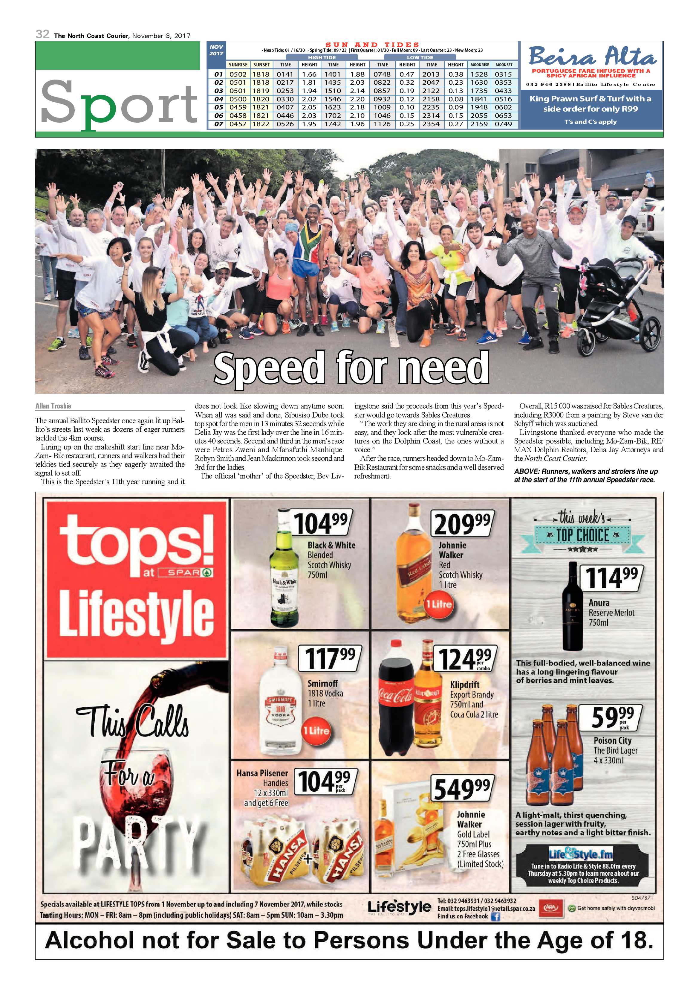 The North Coast Courier – 03 November 2017 page 32