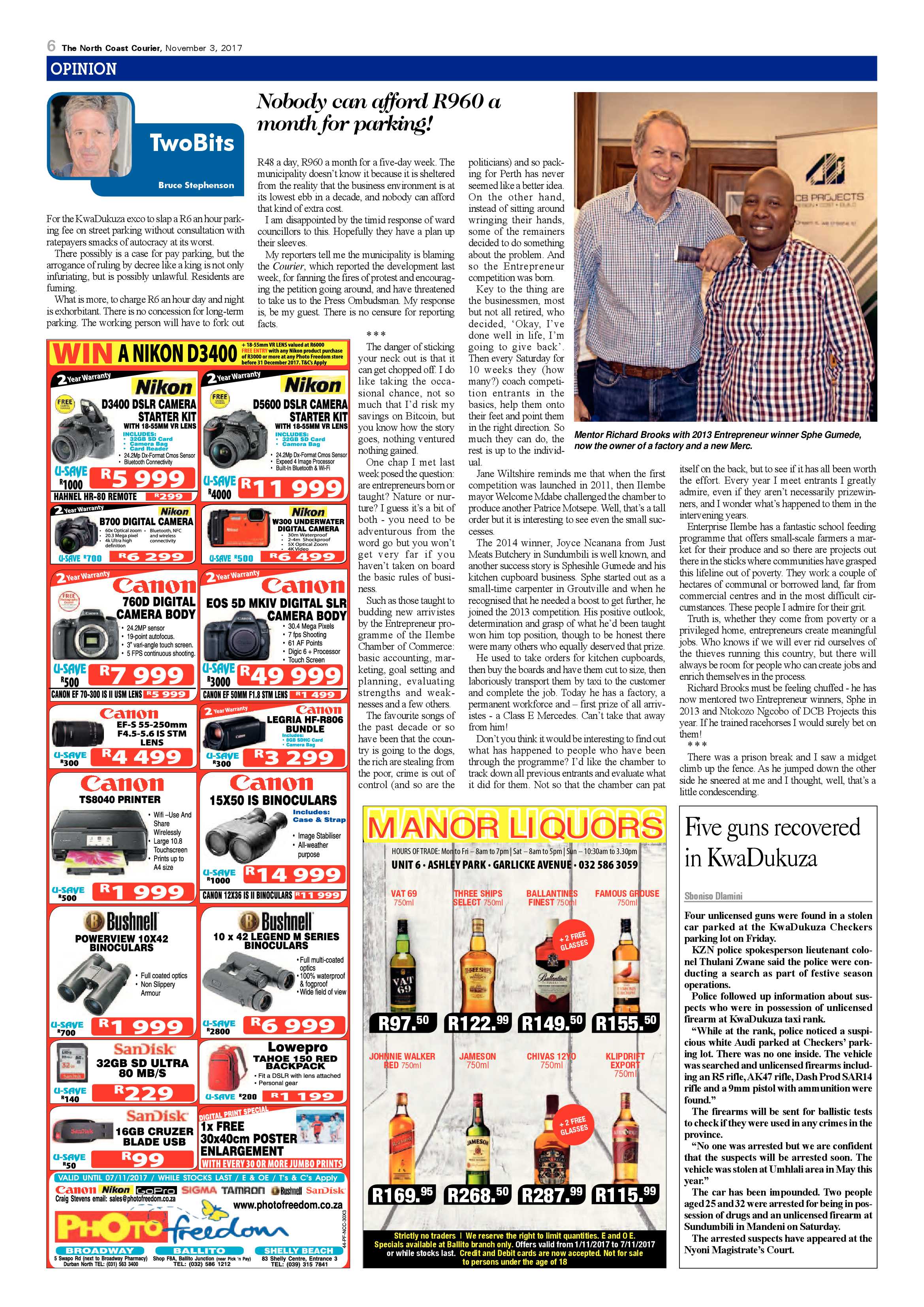 The North Coast Courier – 03 November 2017 page 6