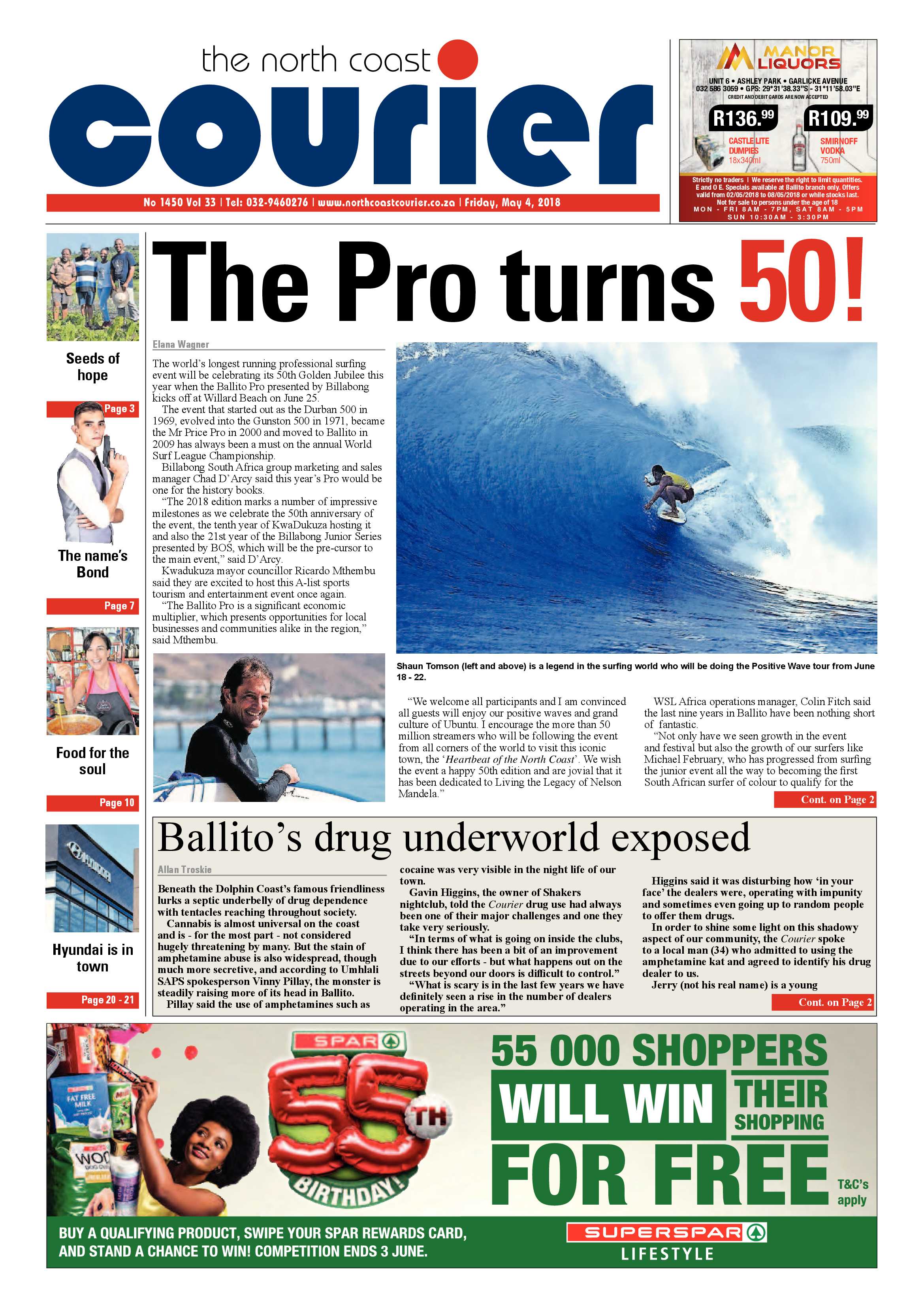 The North Coast Courier – 04 May 2018 page 1