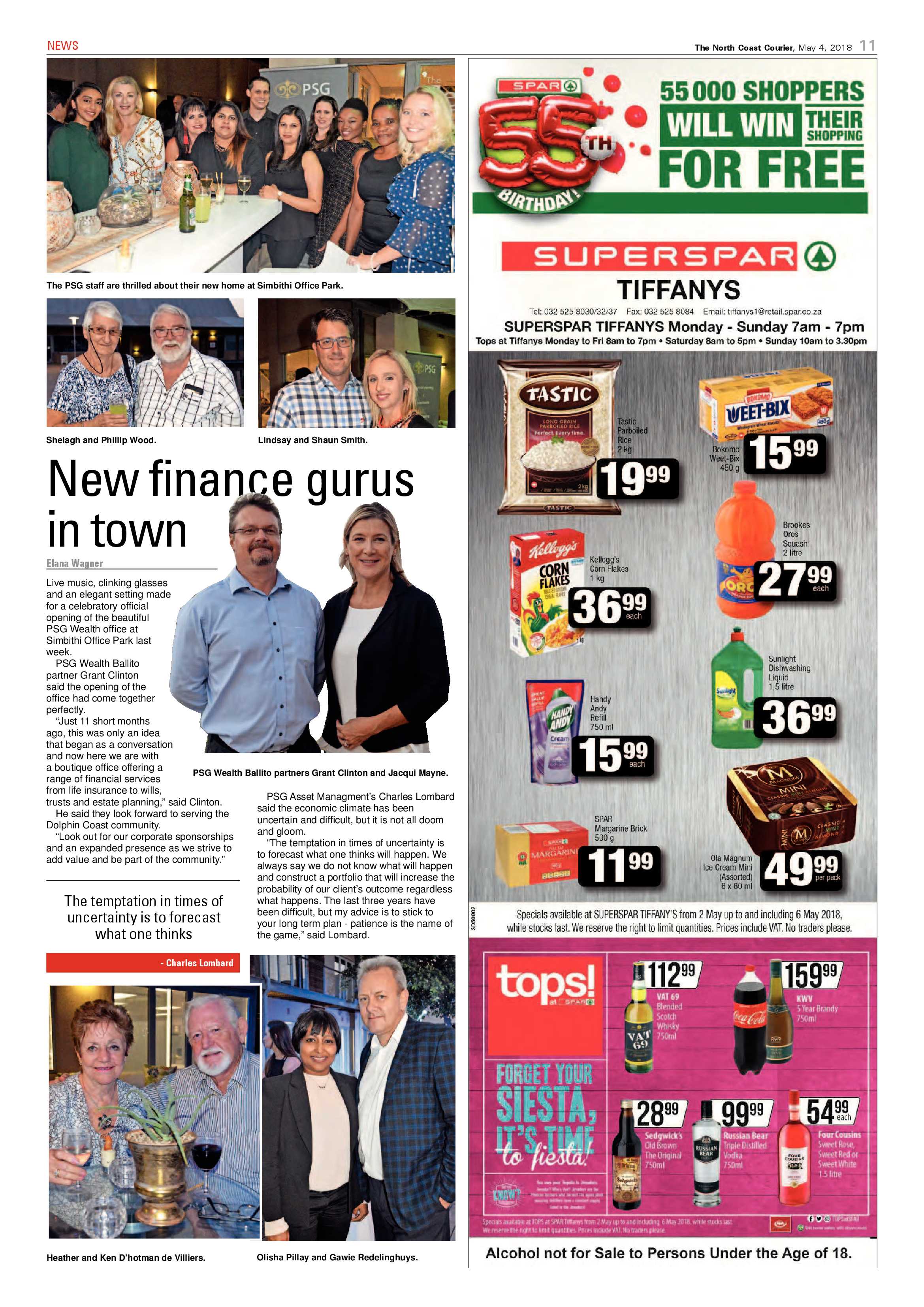 The North Coast Courier – 04 May 2018 page 11
