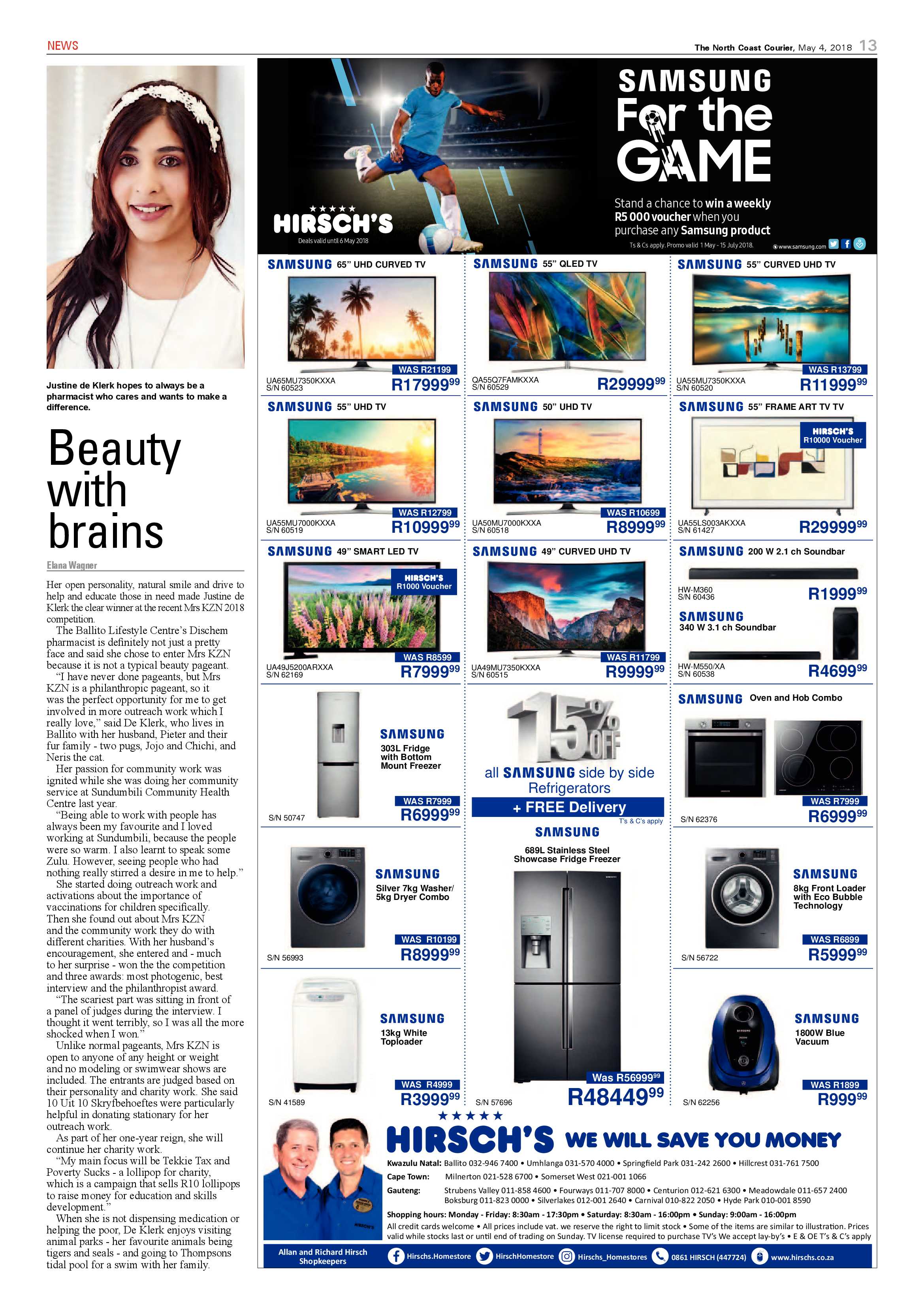 The North Coast Courier – 04 May 2018 page 13
