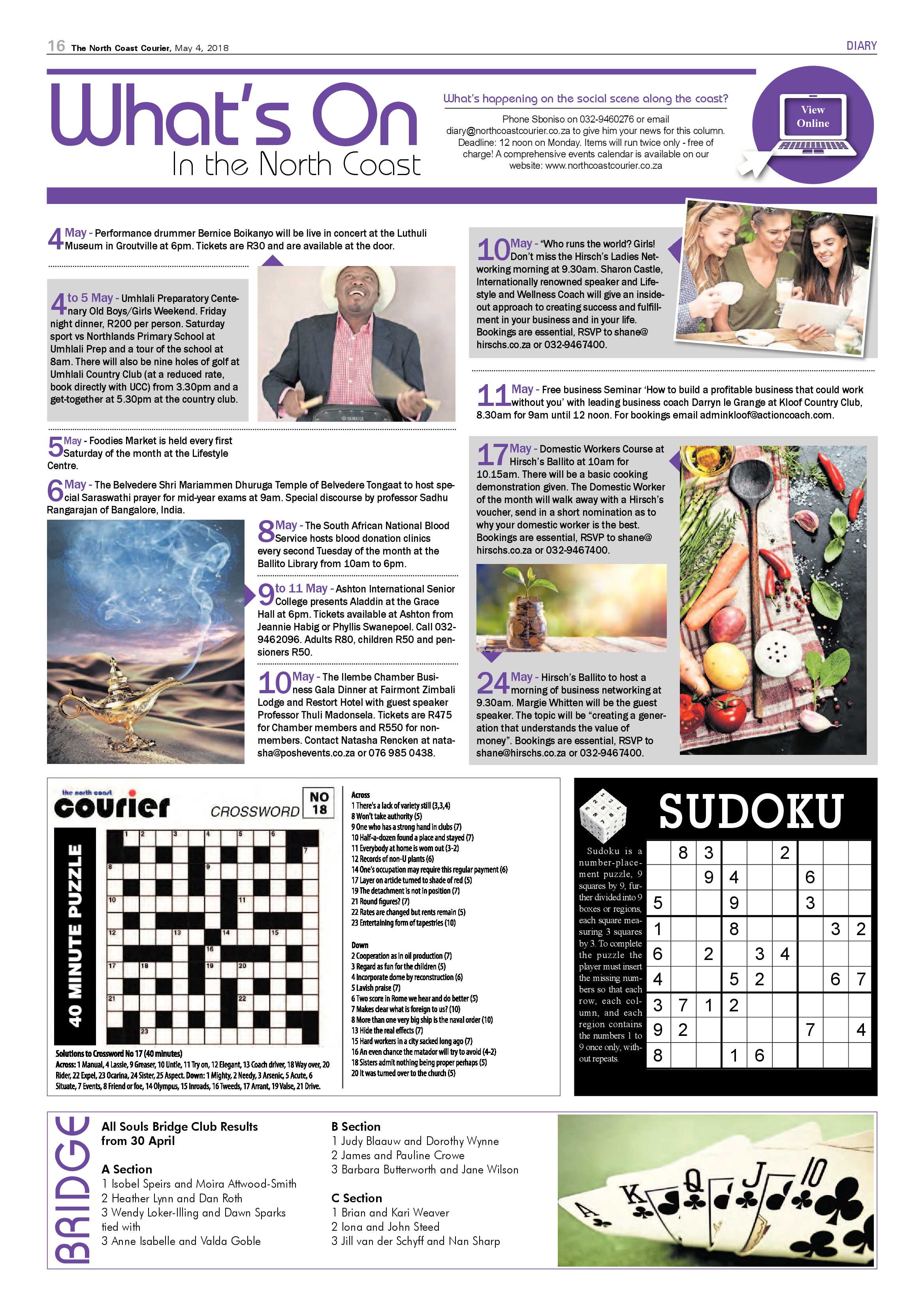 The North Coast Courier – 04 May 2018 page 16