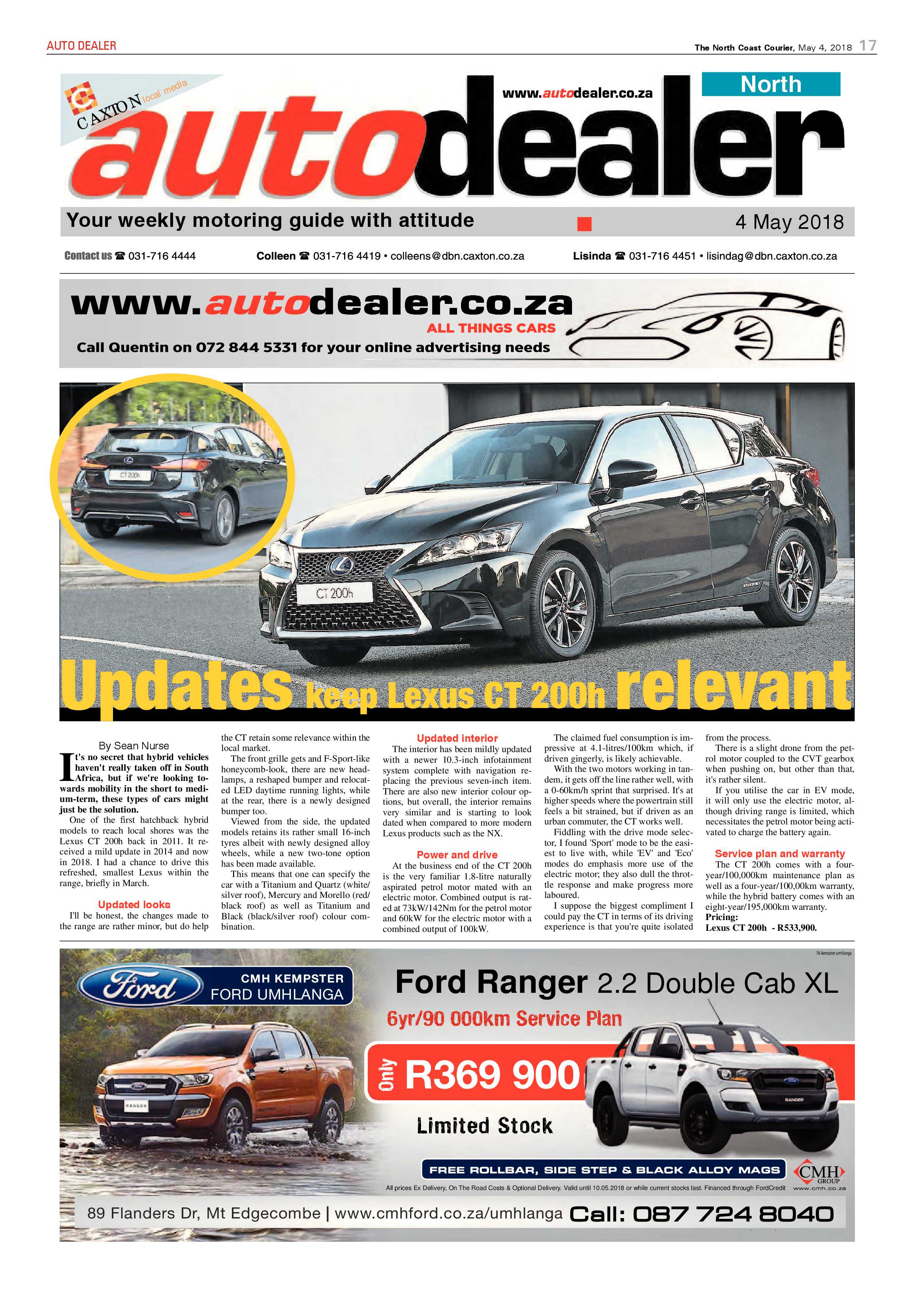 The North Coast Courier – 04 May 2018 page 17