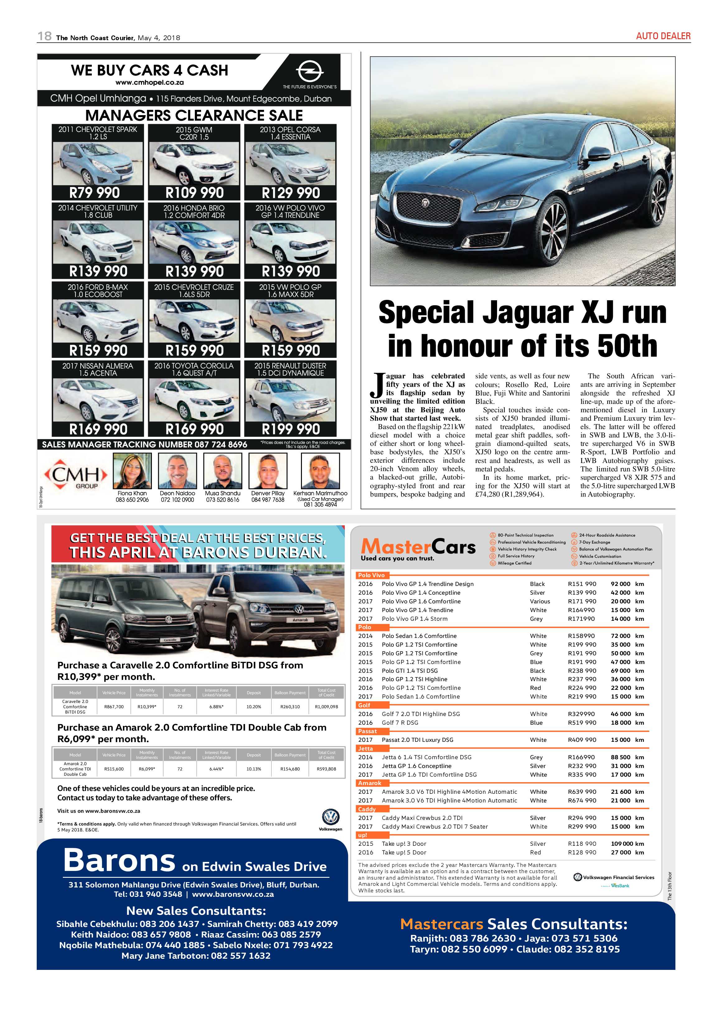 The North Coast Courier – 04 May 2018 page 18