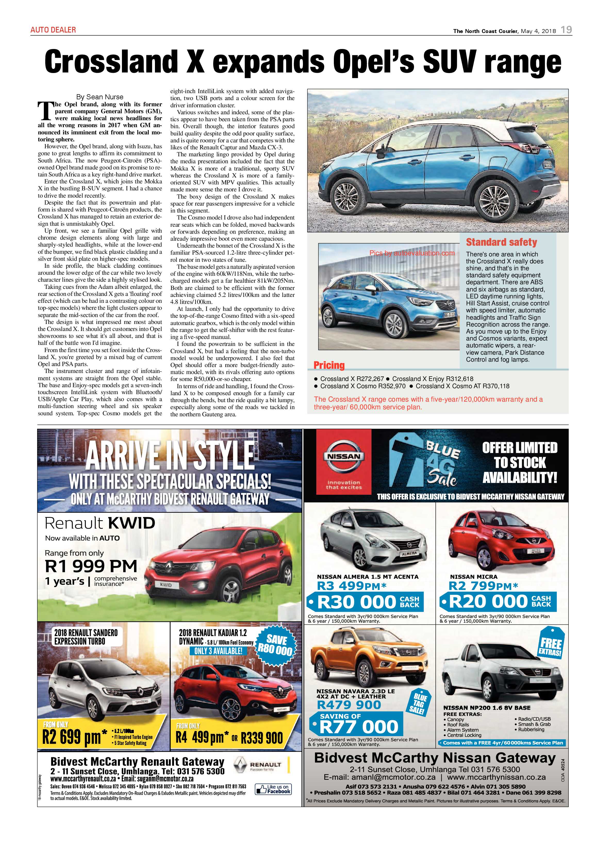 The North Coast Courier – 04 May 2018 page 19