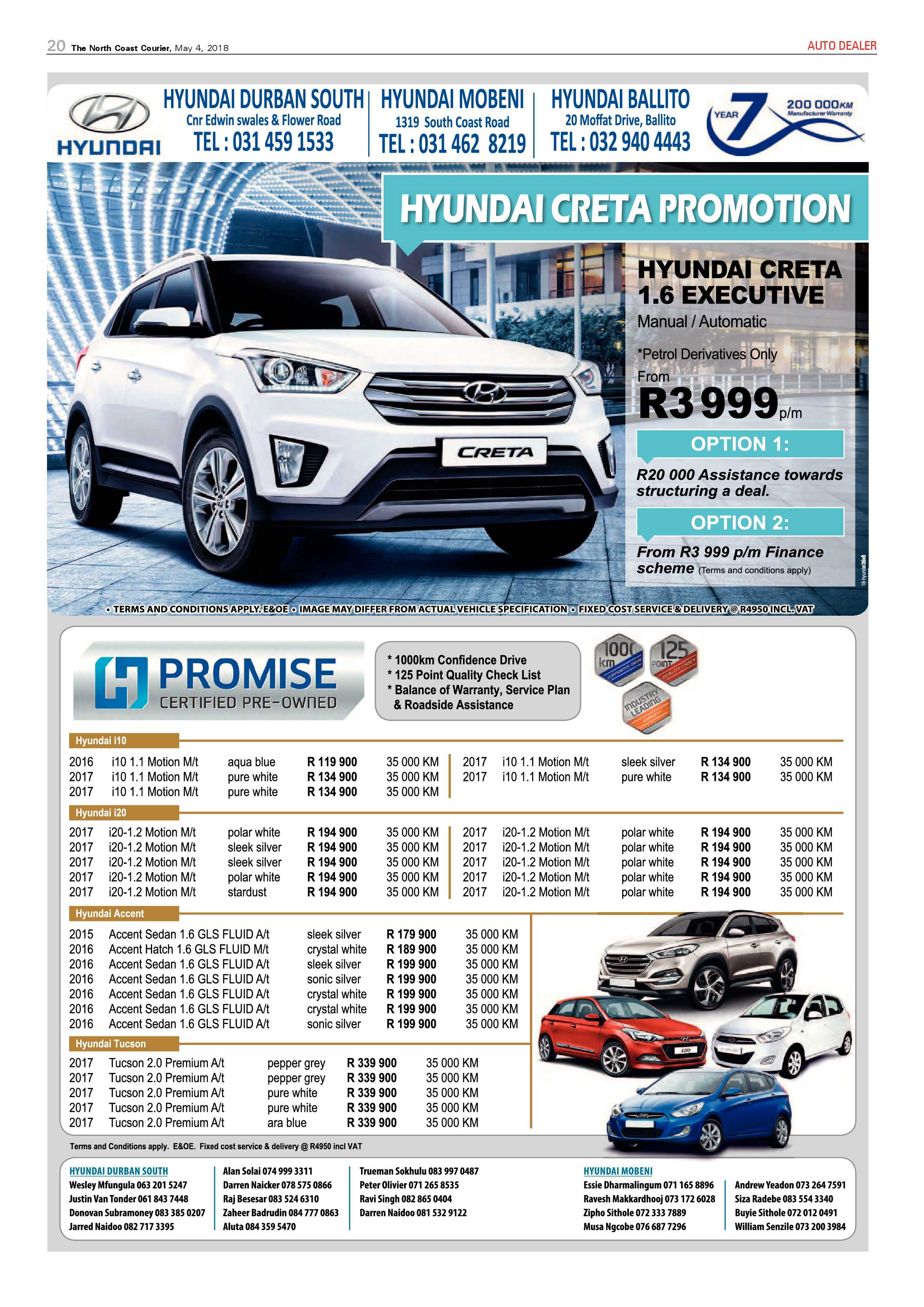 The North Coast Courier – 04 May 2018 page 20