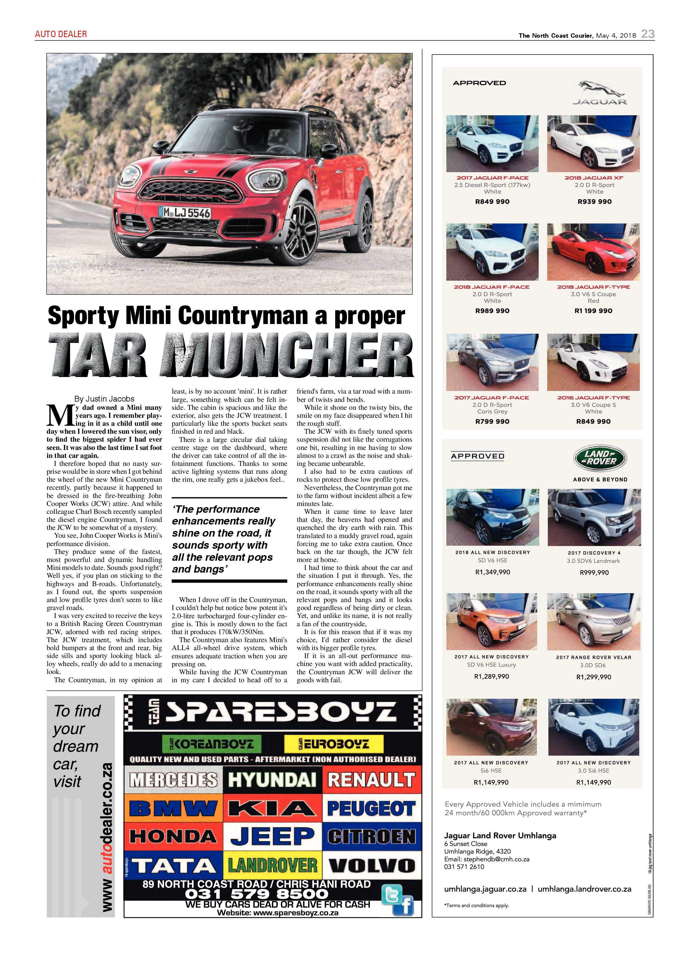 The North Coast Courier – 04 May 2018 page 23