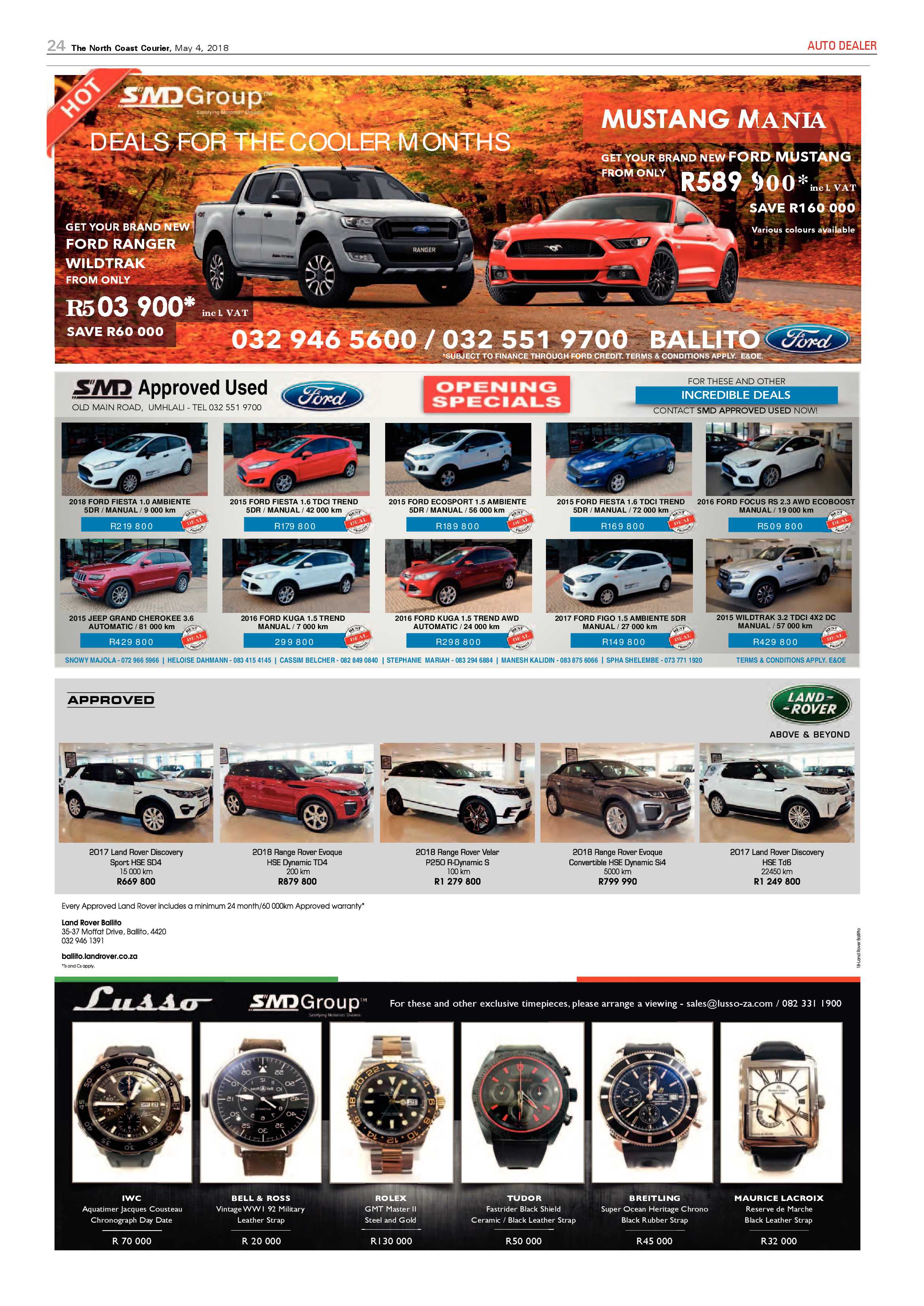 The North Coast Courier – 04 May 2018 page 24