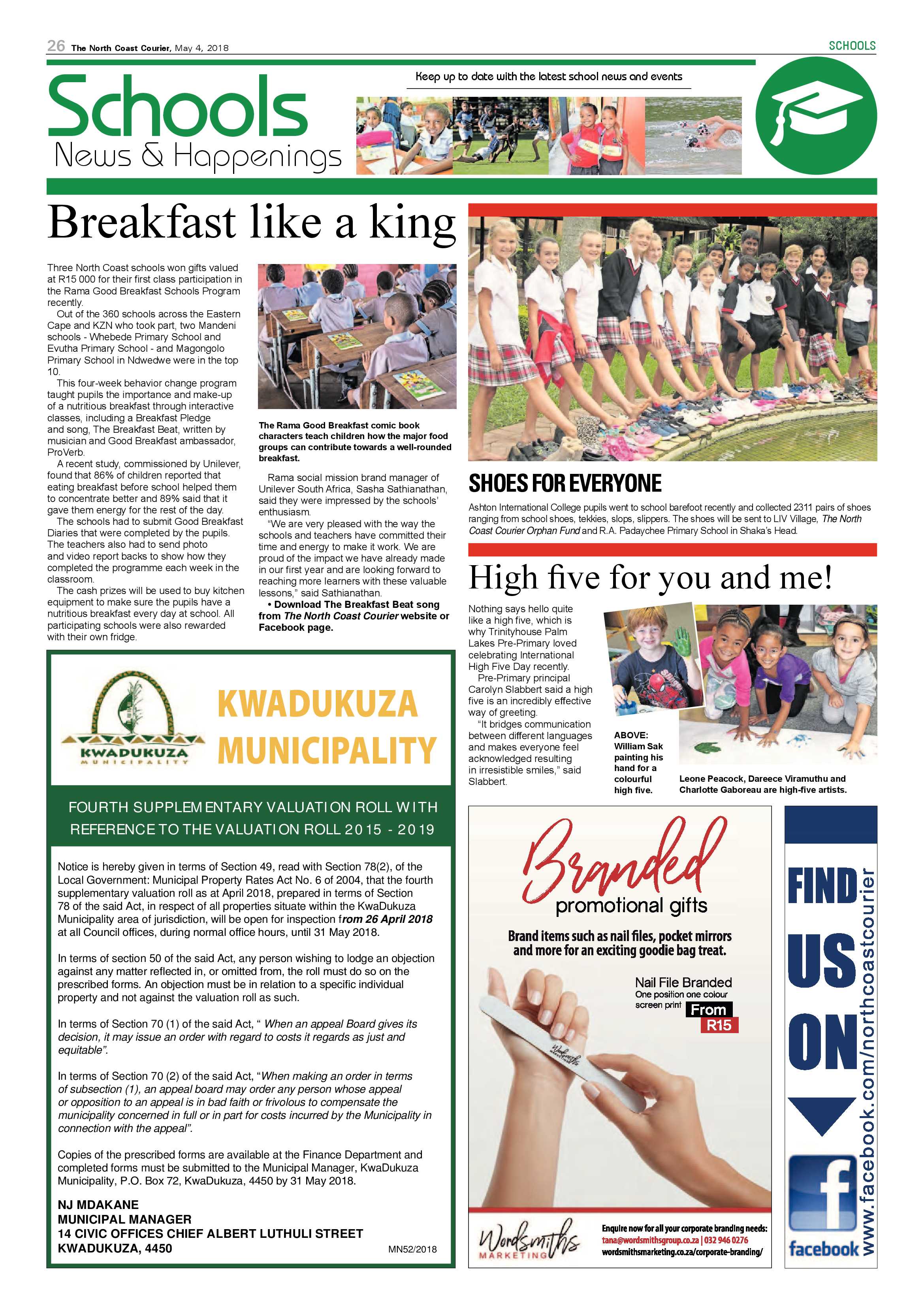 The North Coast Courier – 04 May 2018 page 26